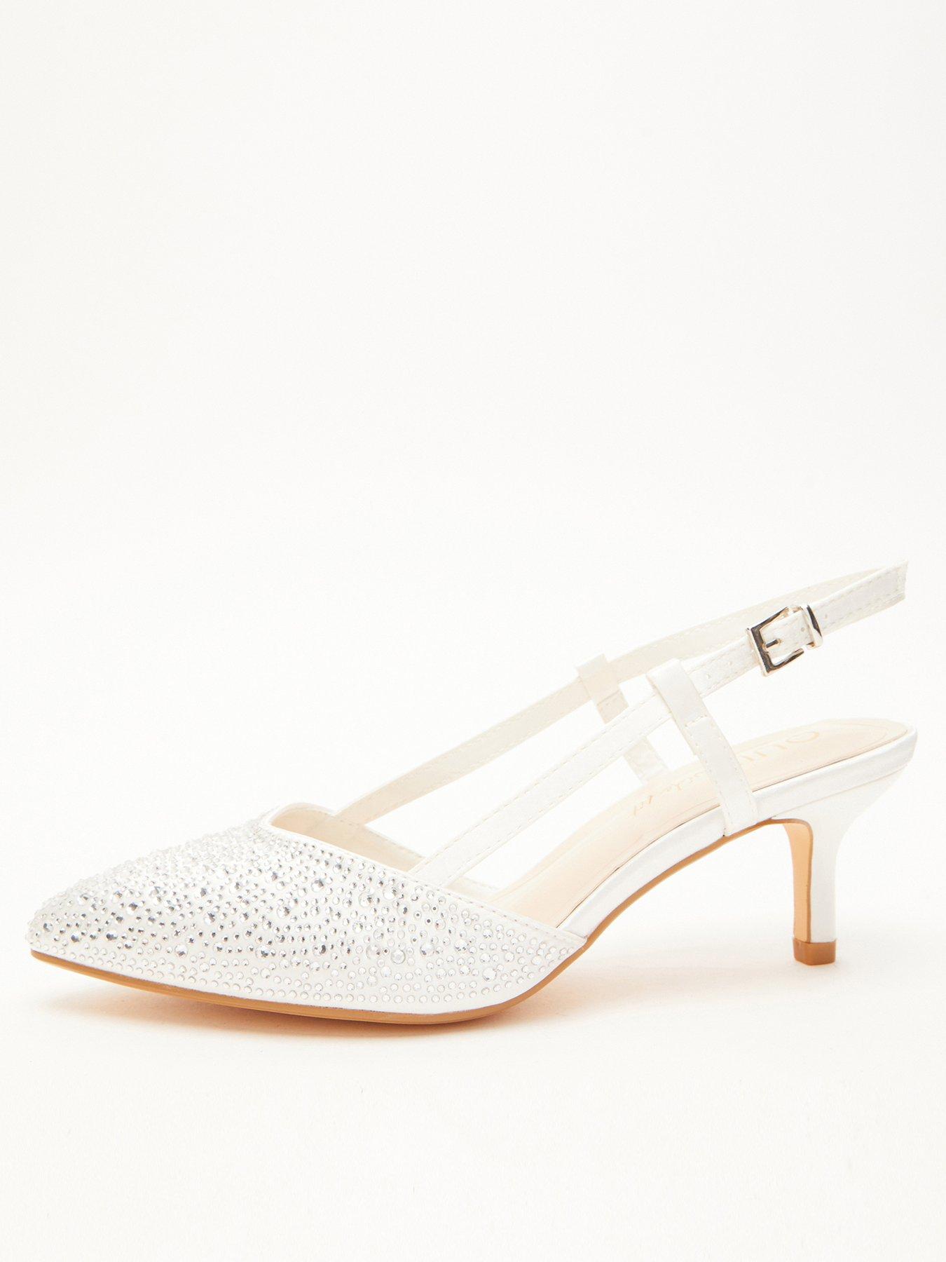 Wide fit best sale diamante shoes