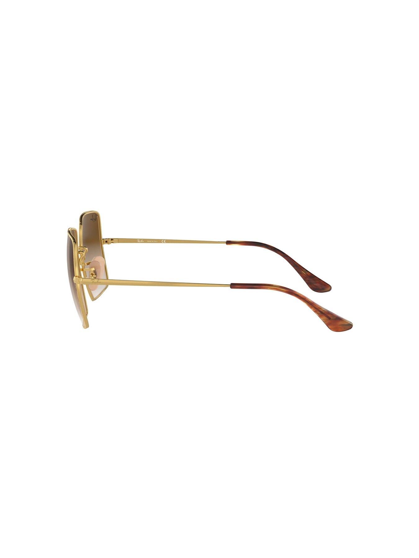 Image 2 of 4 of Ray-Ban Square Metal Sunglasses - Brown