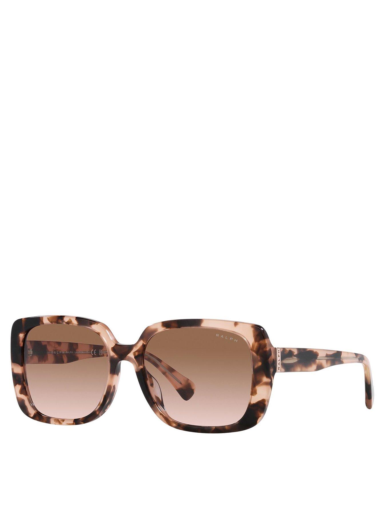 Image 1 of 4 of Ralph Rectangle Sunglasses - Brown