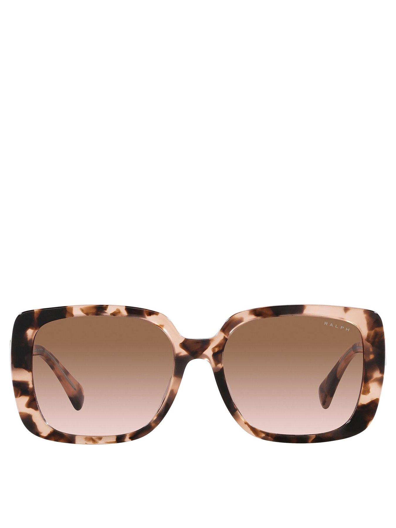 Image 3 of 4 of Ralph Rectangle Sunglasses - Brown