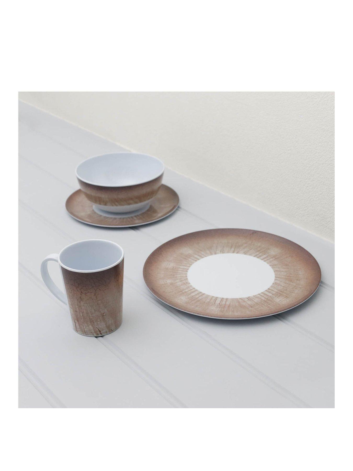  image of streetwize-accessories-16-pce-melamine-set-stone-design