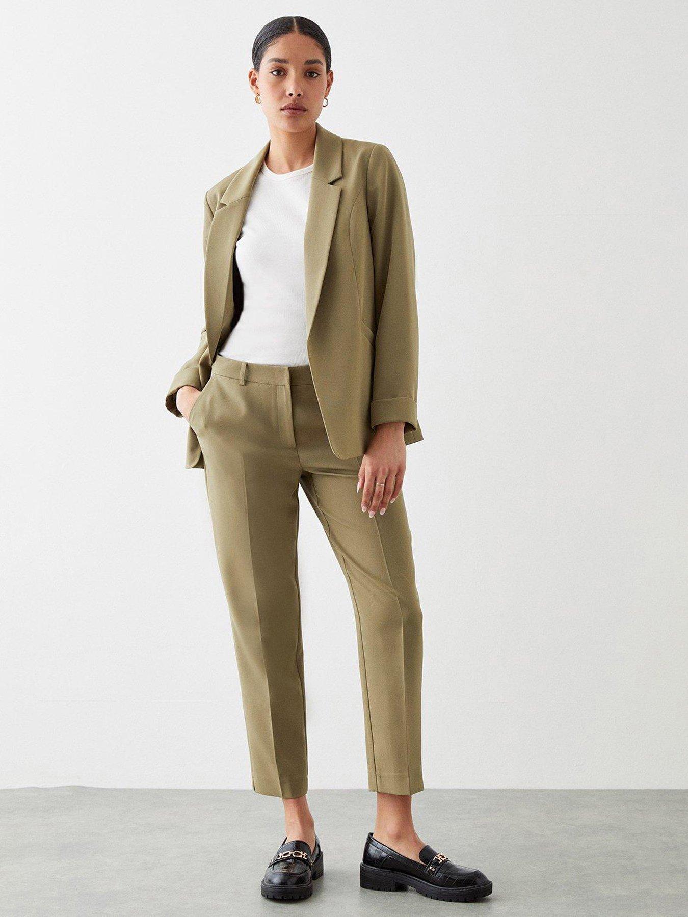 Dorothy Perkins Ankle Grazer Trouser - Khaki