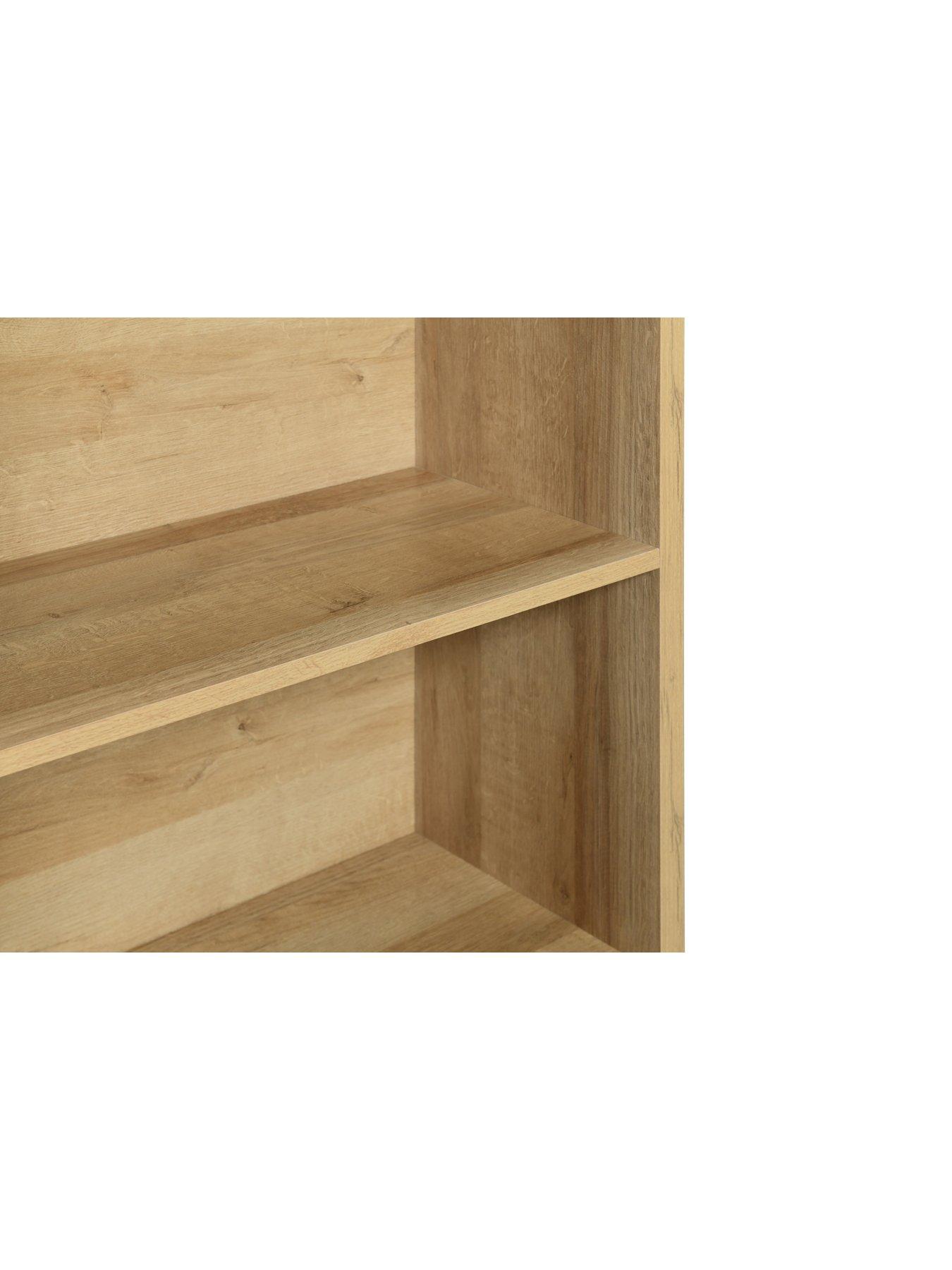  image of very-home-metro-tall-wide-bookcase-oak--fscreg-certified