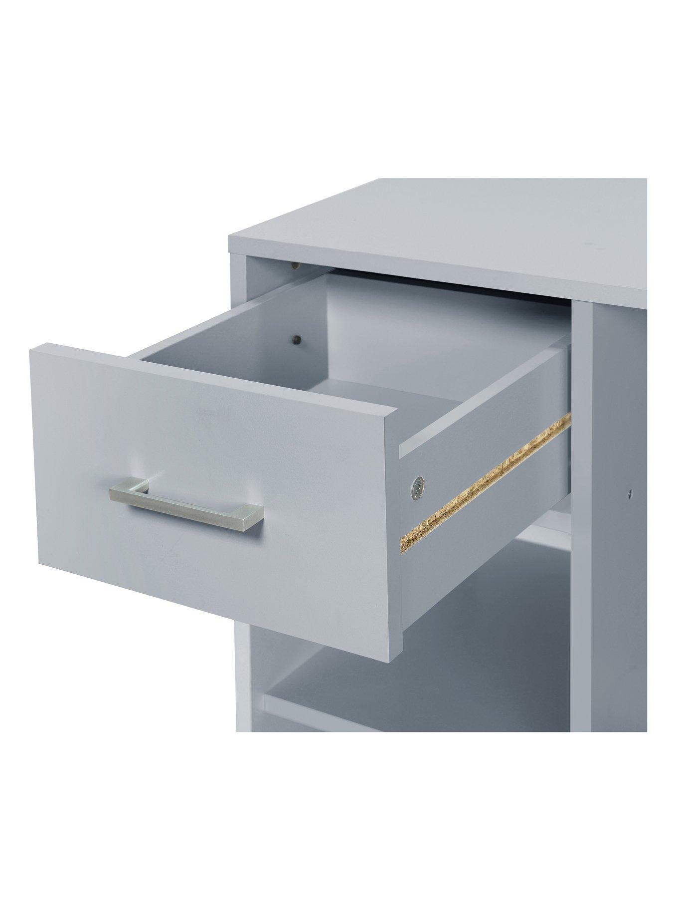Image 5 of 6 of The Very Collection Metro 1 Drawer&nbsp;Desk - Grey&nbsp;- FSC&reg; Certified