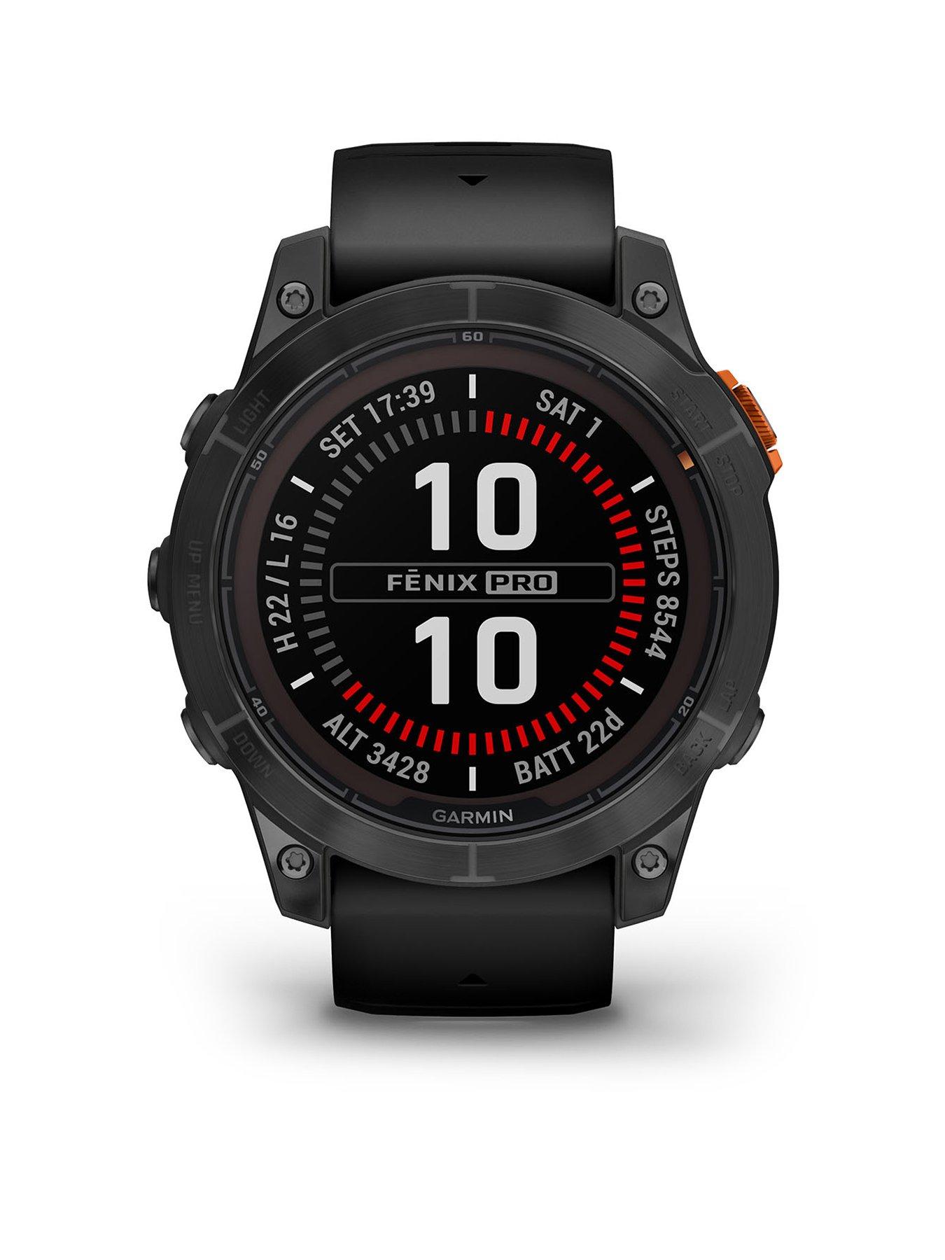 Image 1 of 7 of Garmin Fenix 7 Pro - Slate Grey Stainless Steel, Black Band