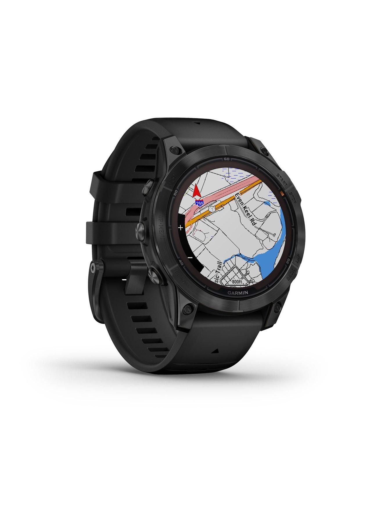  image of garmin-fenix-7-pro-smartwatchnbsp--slate-grey-stainless-steel-black-band