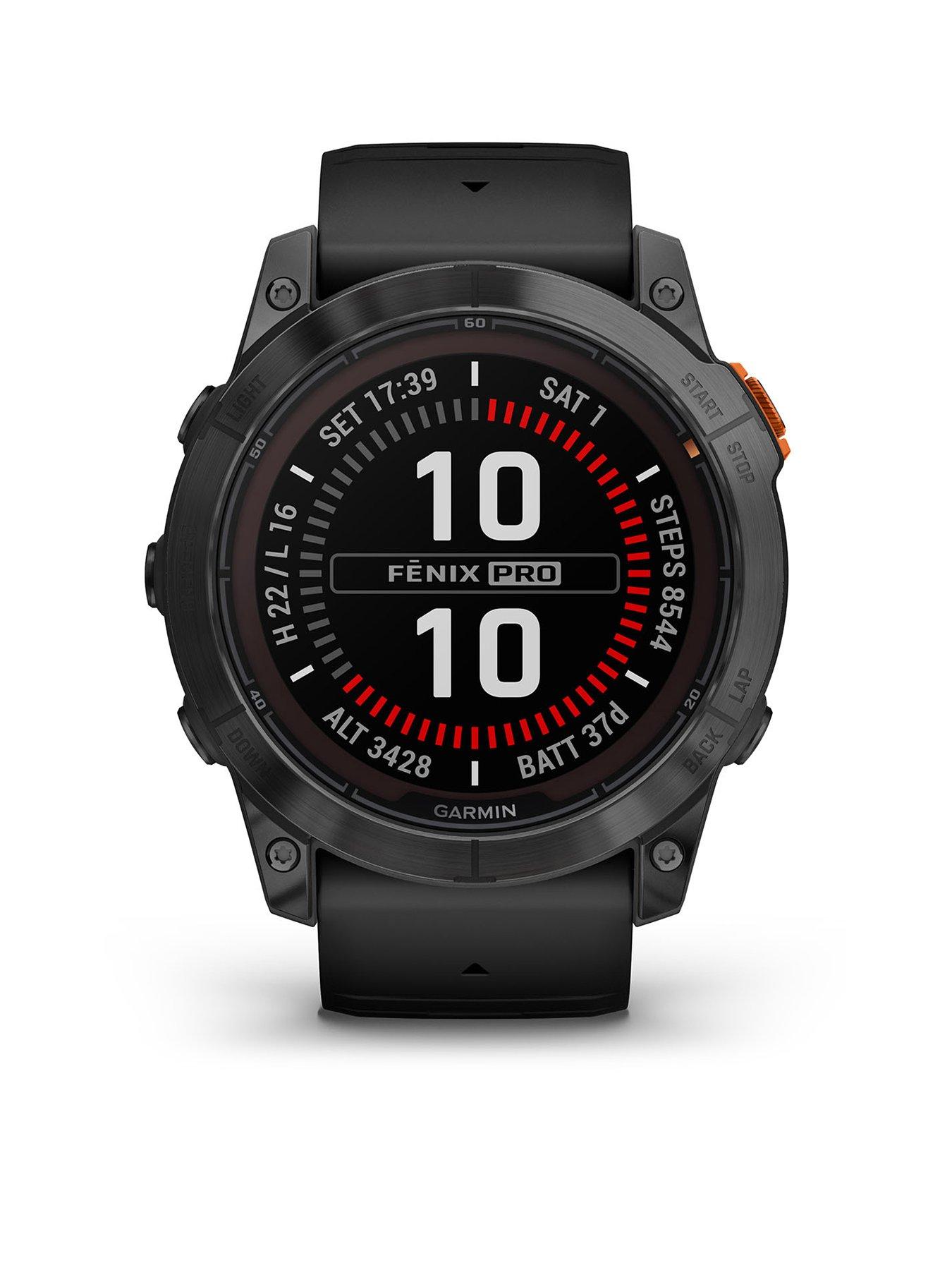 undefined Fenix 7X Pro Solar - Slate Grey Stainless Steel, Black Band