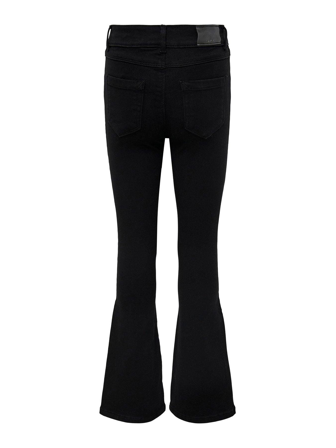 Image 2 of 2 of Only Kids Girls Royal Flare Jeans - Black