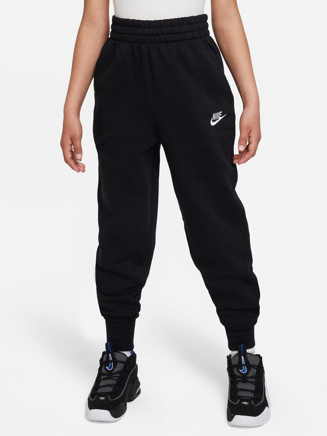 Older Girls Club Fitted Jogging Bottoms Black