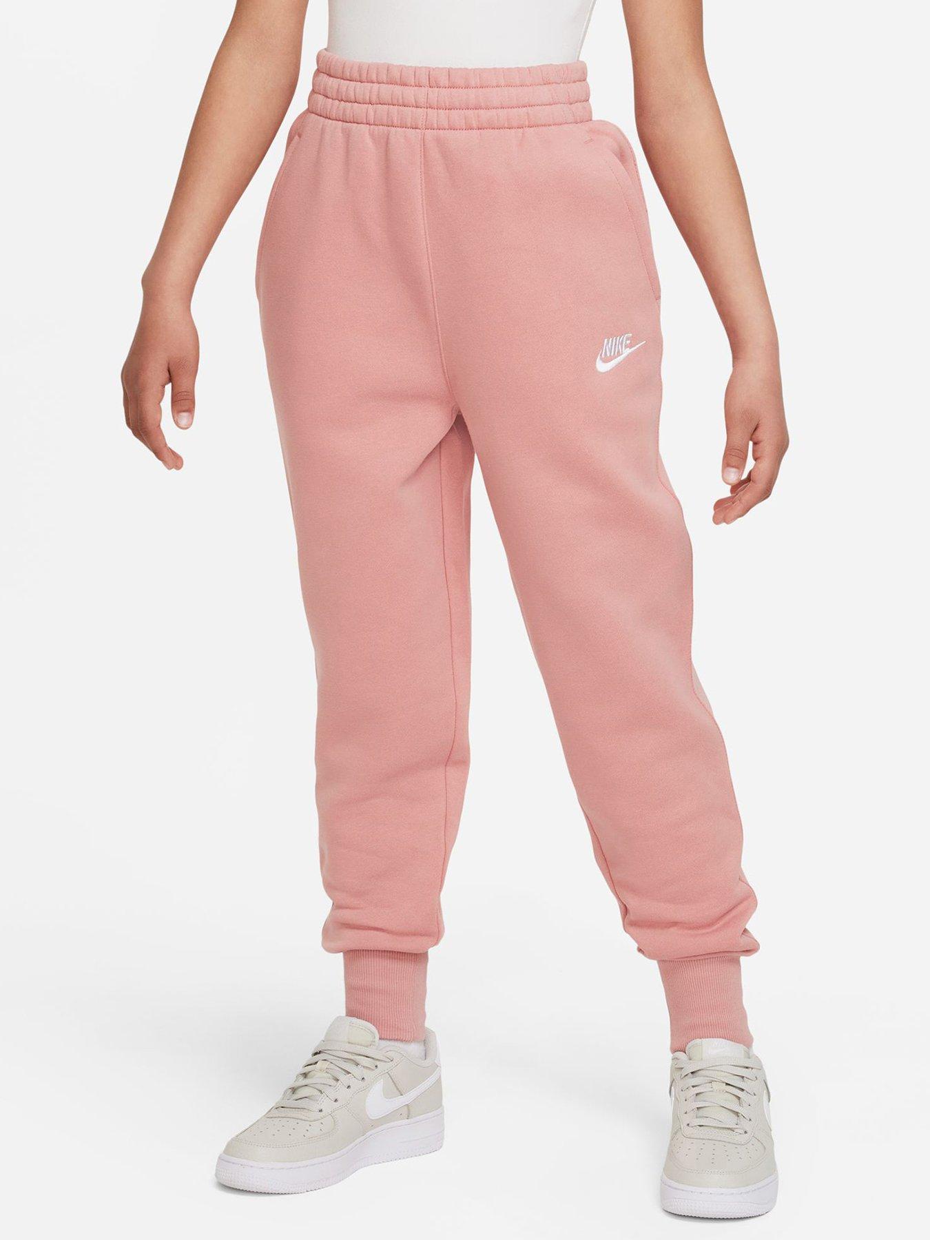 Girls red deals jogging bottoms