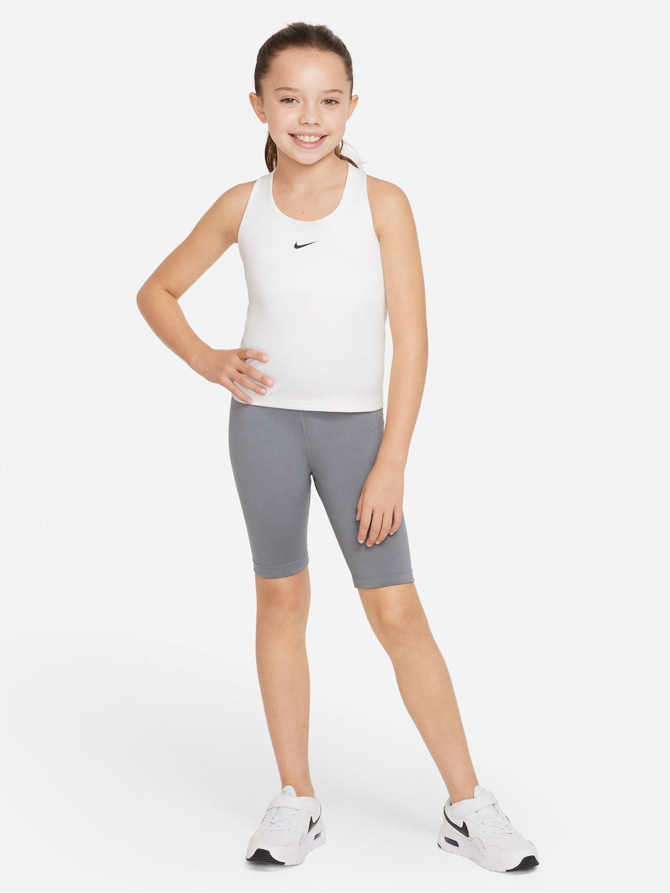 Nike Older Girls Swoosh Tank Top - White