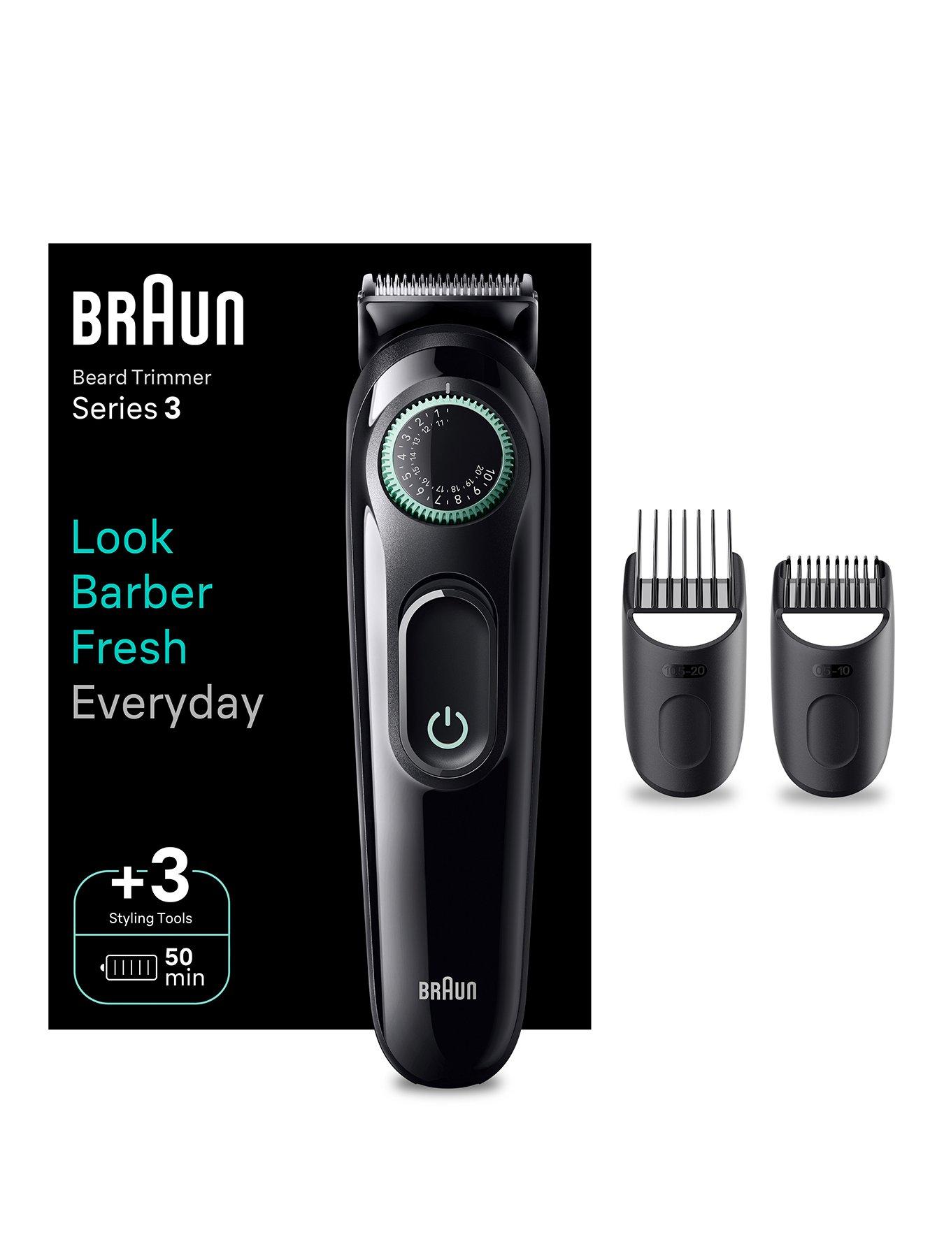 Image 1 of 7 of Braun Beard Trimmer Series 3 BT3411, Trimmer For Men With 50-min Runtime