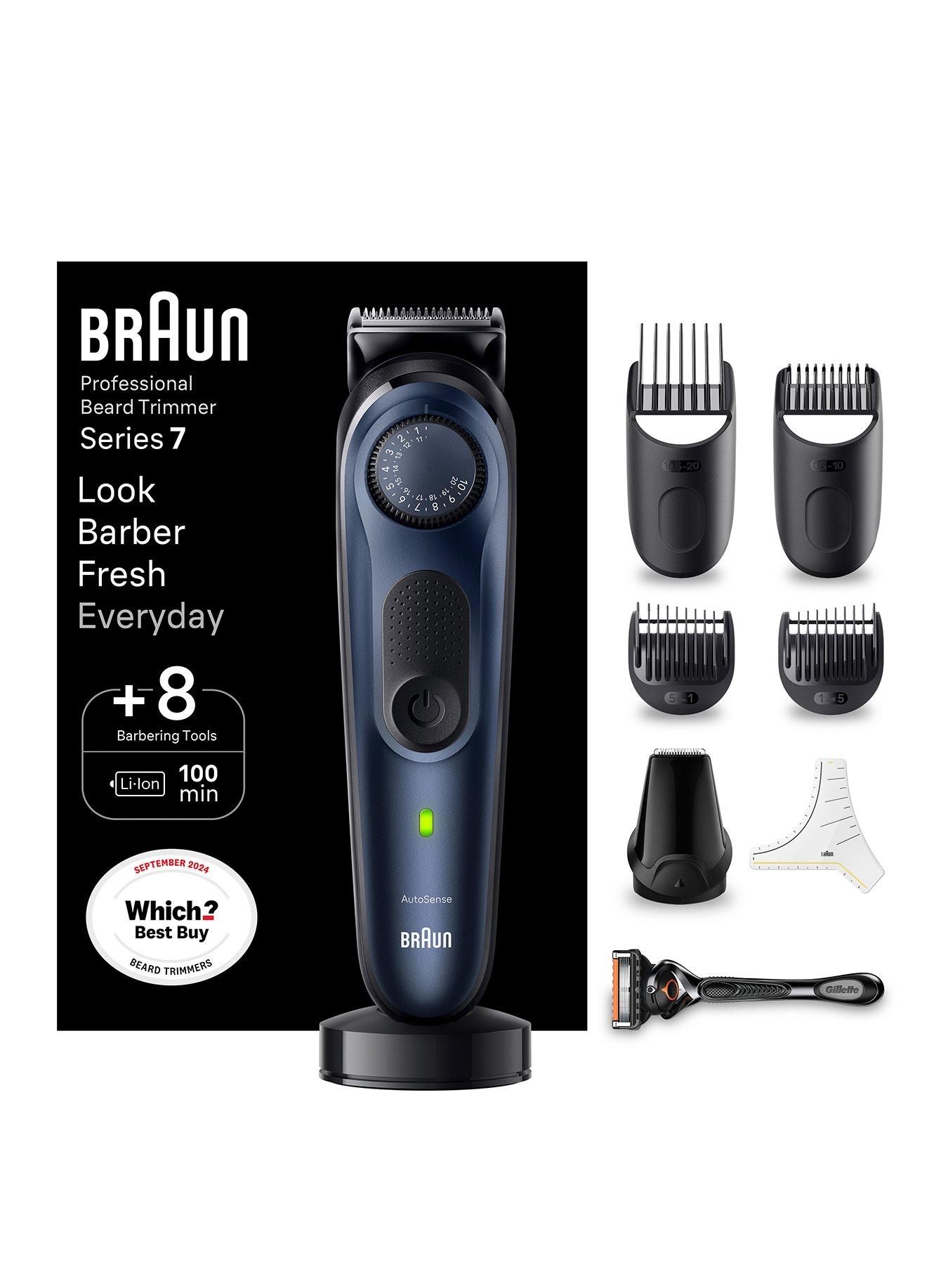 undefined Beard Trimmer Series 7 BT7421, Trimmer With Barber Tools And 100-min Runtime