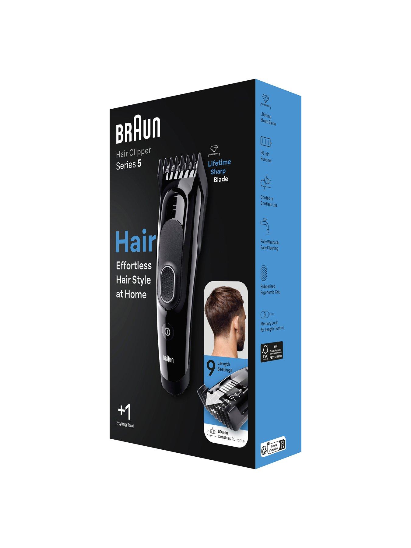 Image 7 of 8 of Braun Hair Clipper Series 5 HC5310, Hair Clippers For Men With 9 Length Settings