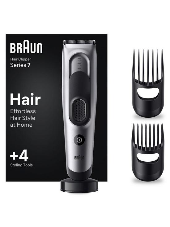 stillFront image of braun-hair-clipper-series-7-hc7390-hair-clippers-for-men-with-17-length-settings