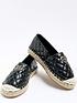  image of river-island-girls-quilted-espadrille-shoes-black