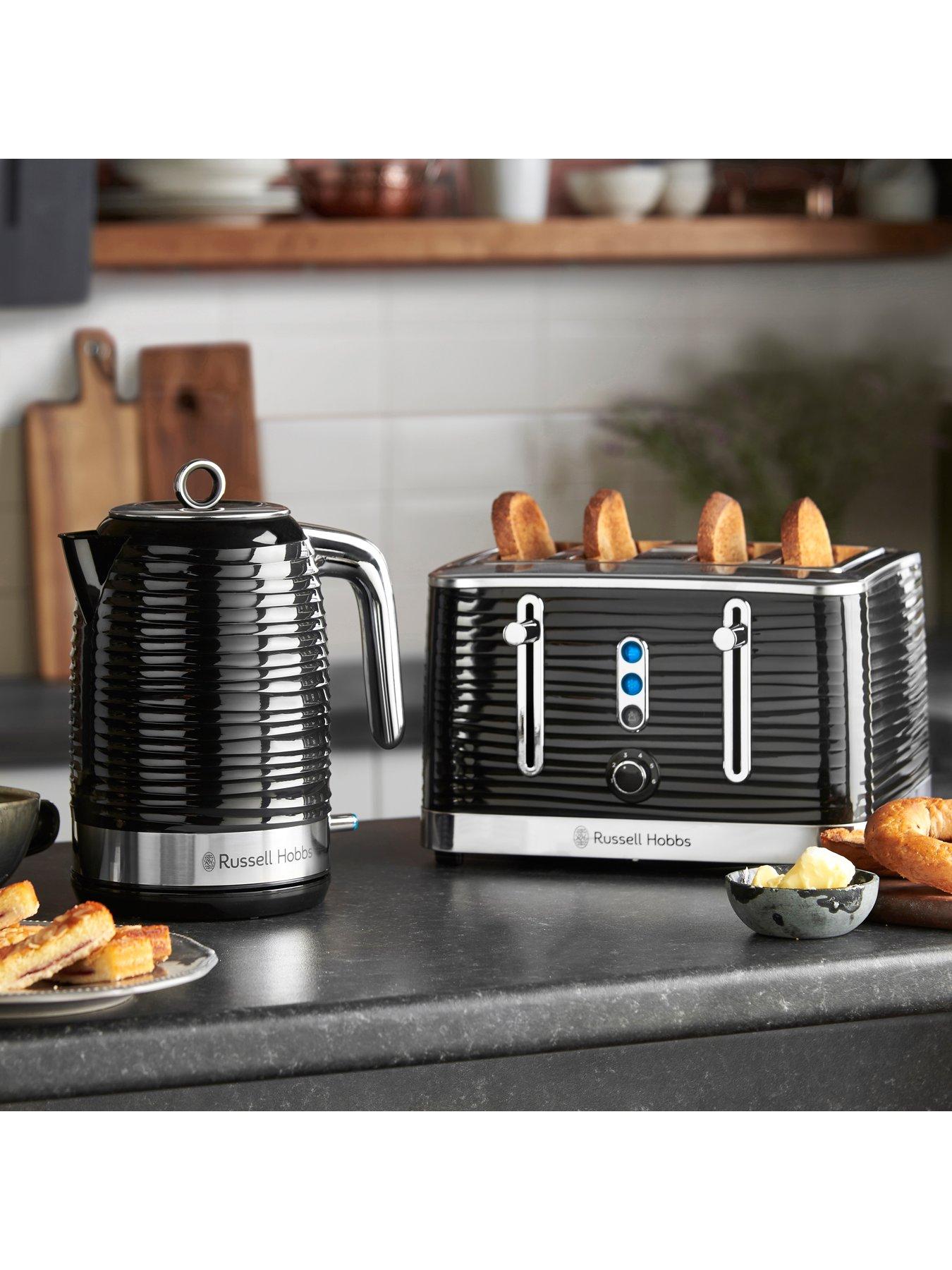 Image 2 of 7 of Russell Hobbs Inspire Black Kettle &amp; Toaster Bundle