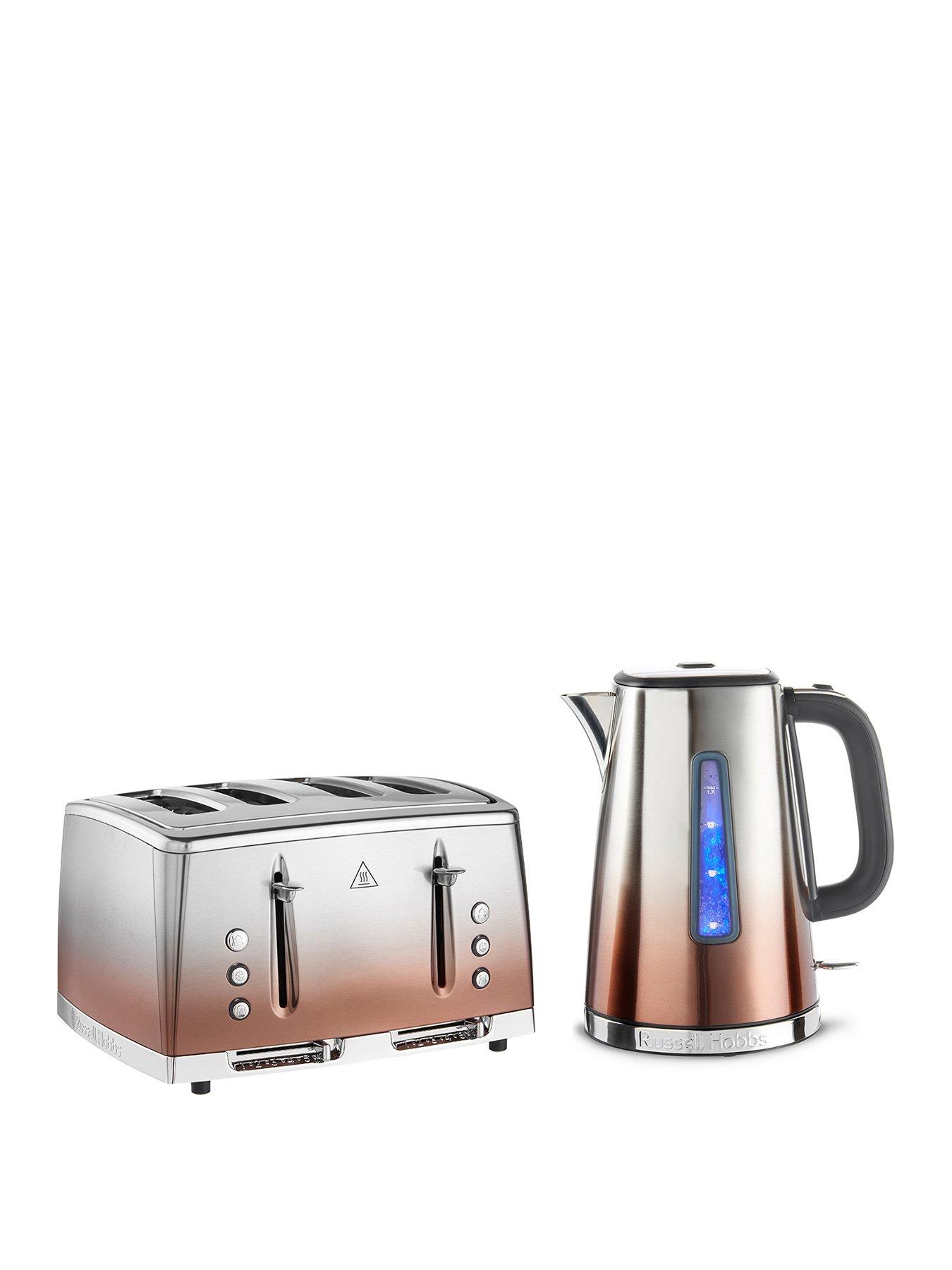 Electric Kettle Russell Hobbs Illuminating Glass Kettle Copper
