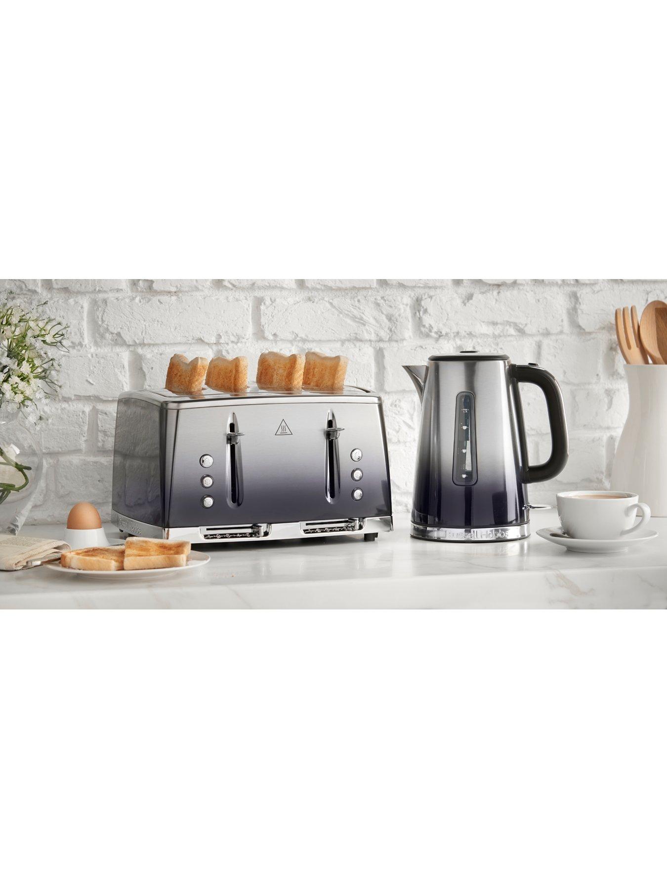 Image 2 of 6 of Russell Hobbs Eclipse Blue Kettle &amp; Toaster Bundle