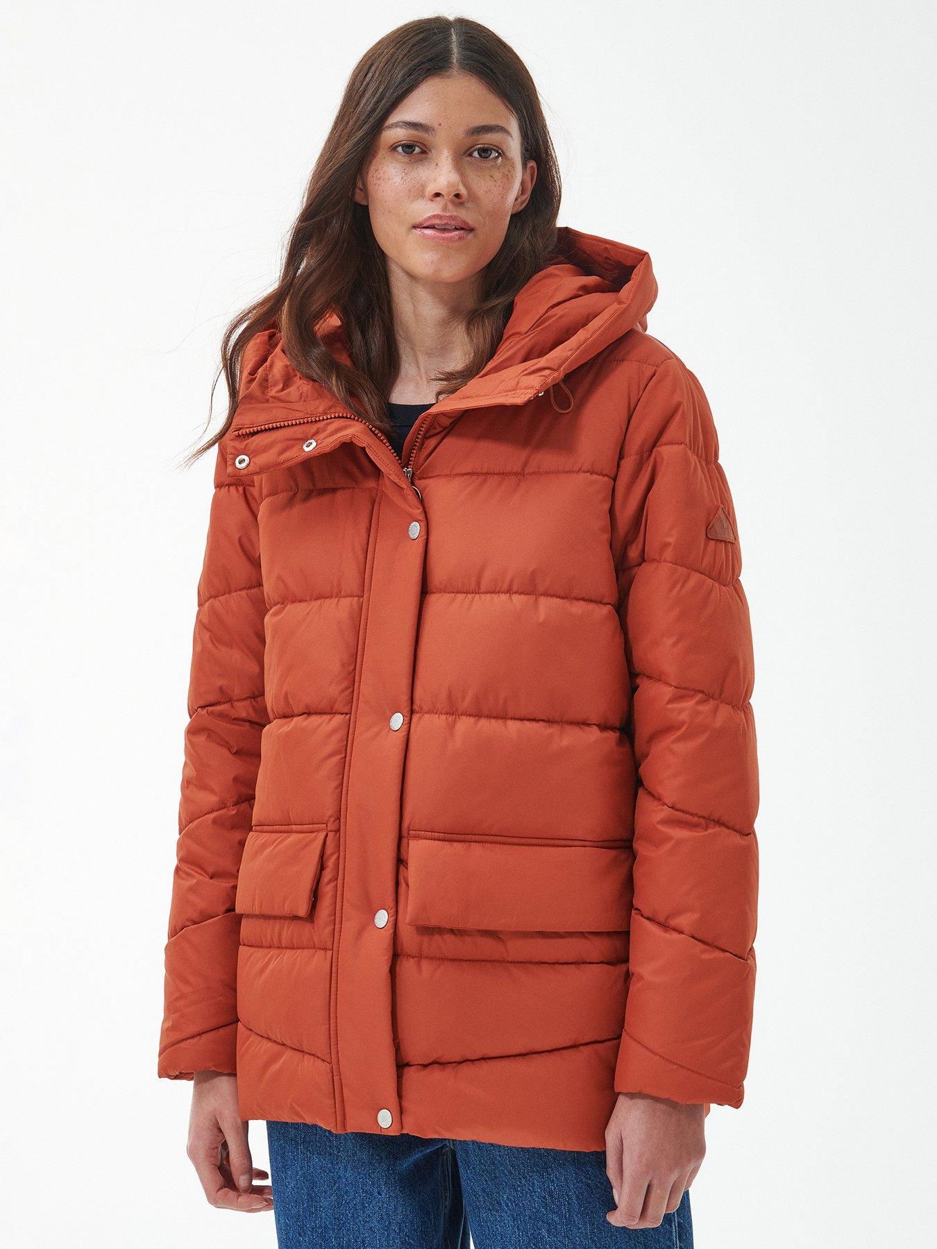 Orange best sale barbour coat