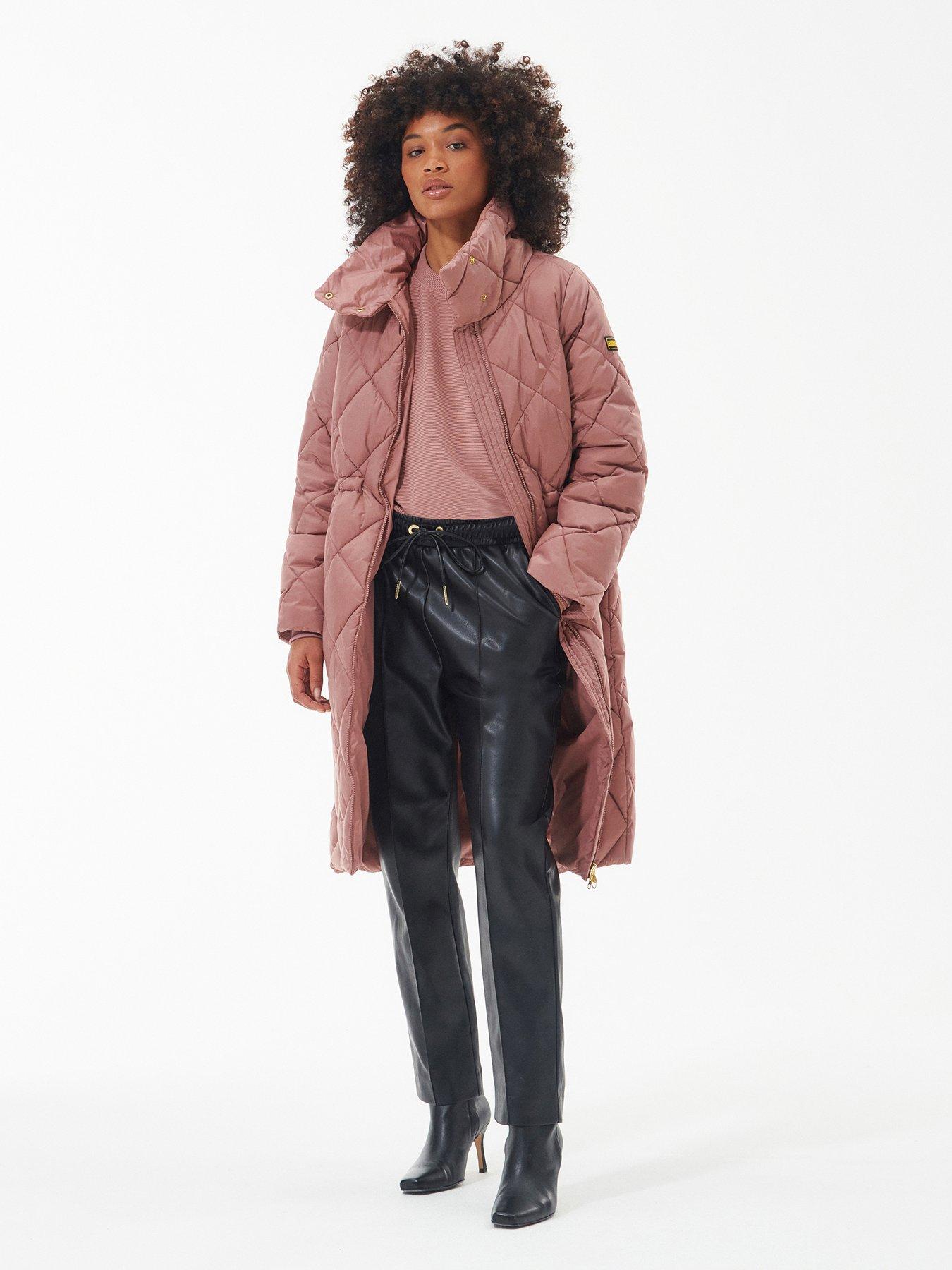 Pink hot sale barbour coat