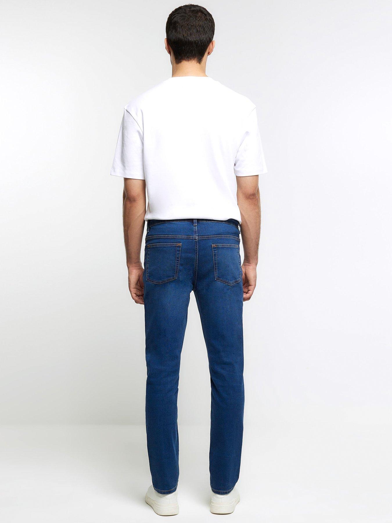 River Island Slim Mackerel Jean - Blue | littlewoods.com