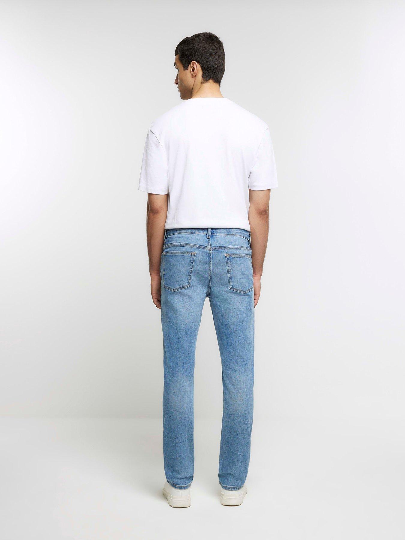 River Island Slim Dolphin Jean - Blue