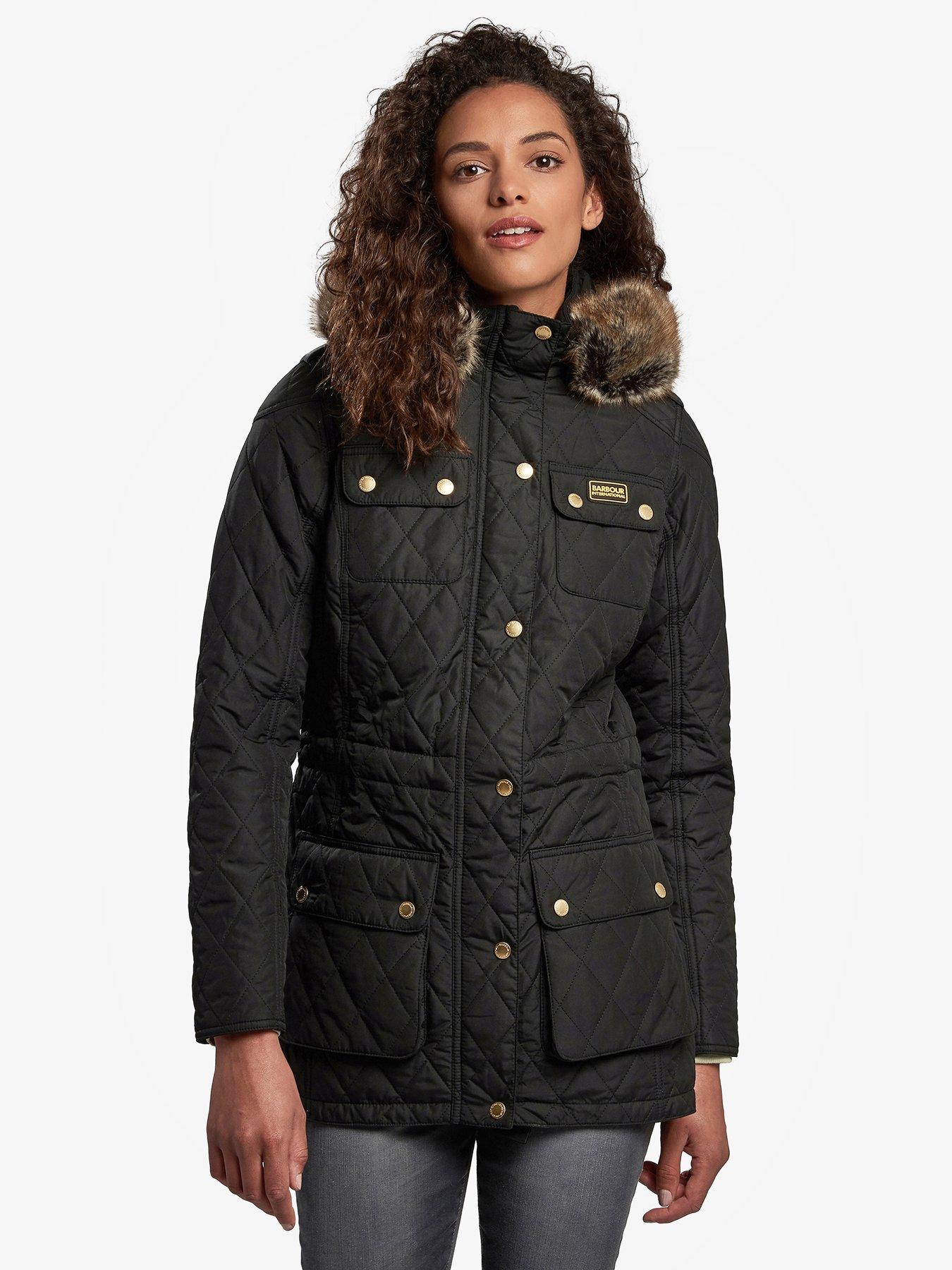 Barbour international ergo hot sale parka wax jacket