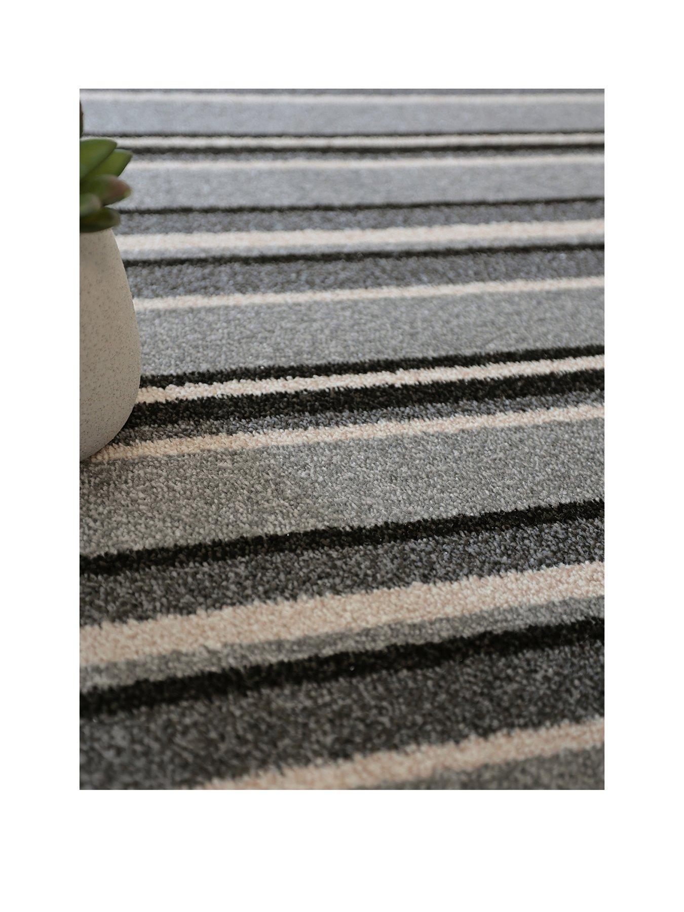  image of homemaker-marine-stripe-10-mm-carpet-grey