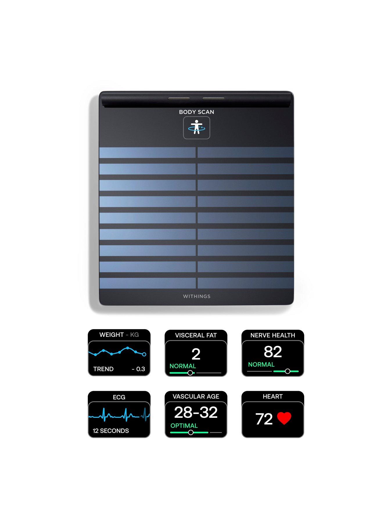 Withings Body Scan Scale - Connected Health Station (Black)