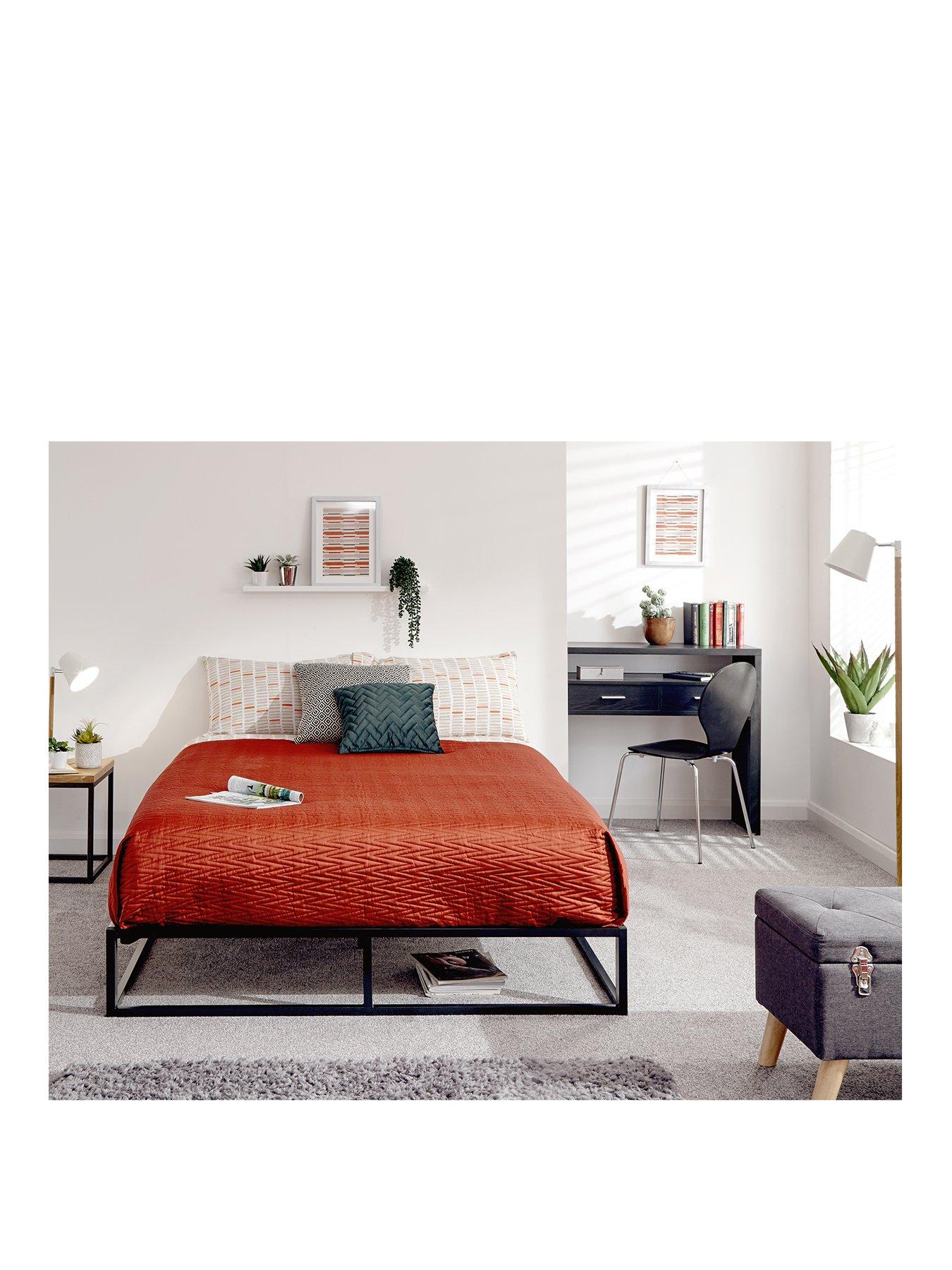 GFW Platform Small Double Bed Frame Black