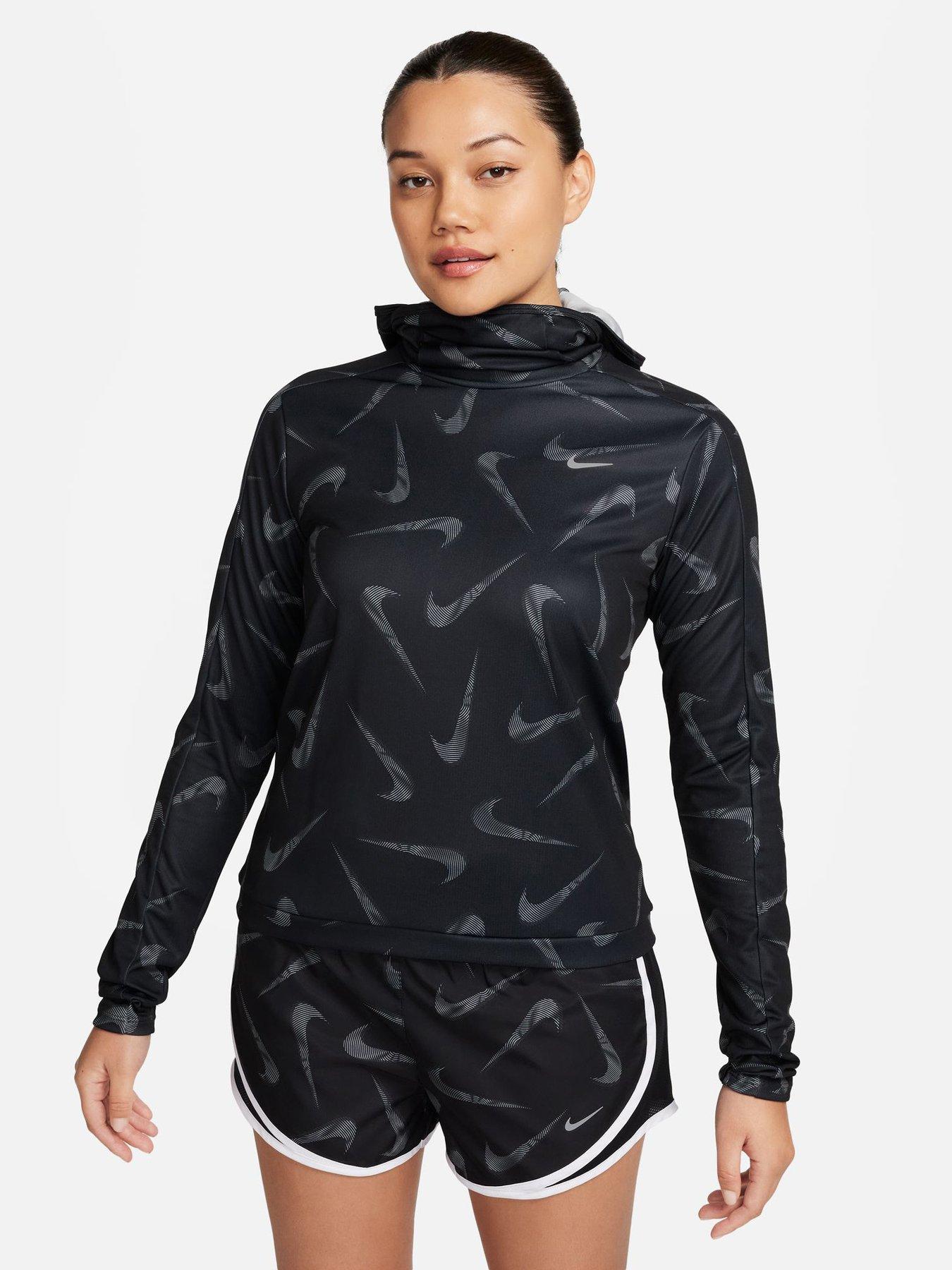 Nike women's running jacket clearance black