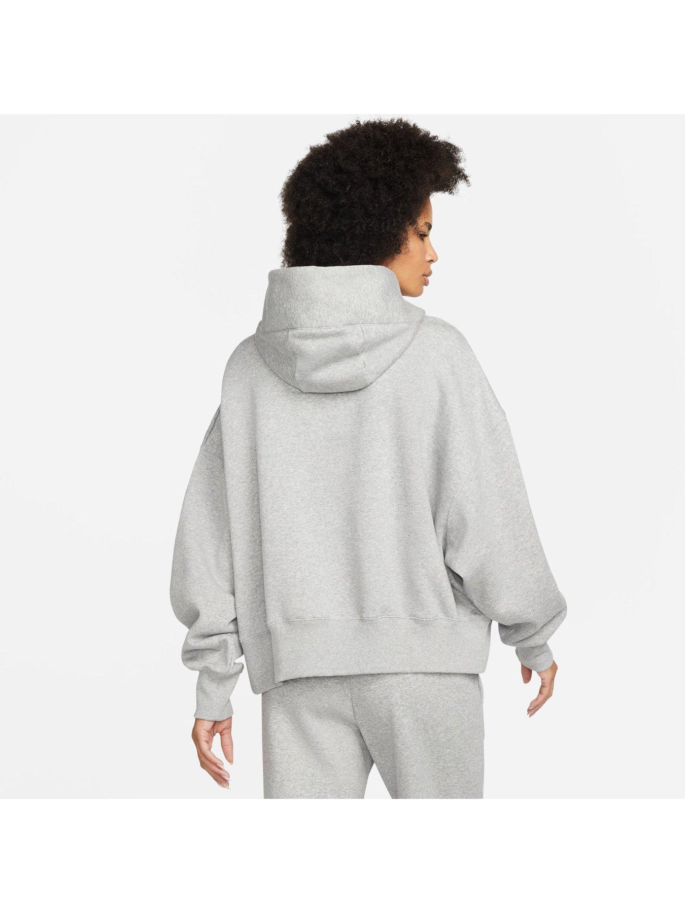 Nike Women's Sportswear Phoenix Fleece Pullover Hoodie in Grey - ShopStyle