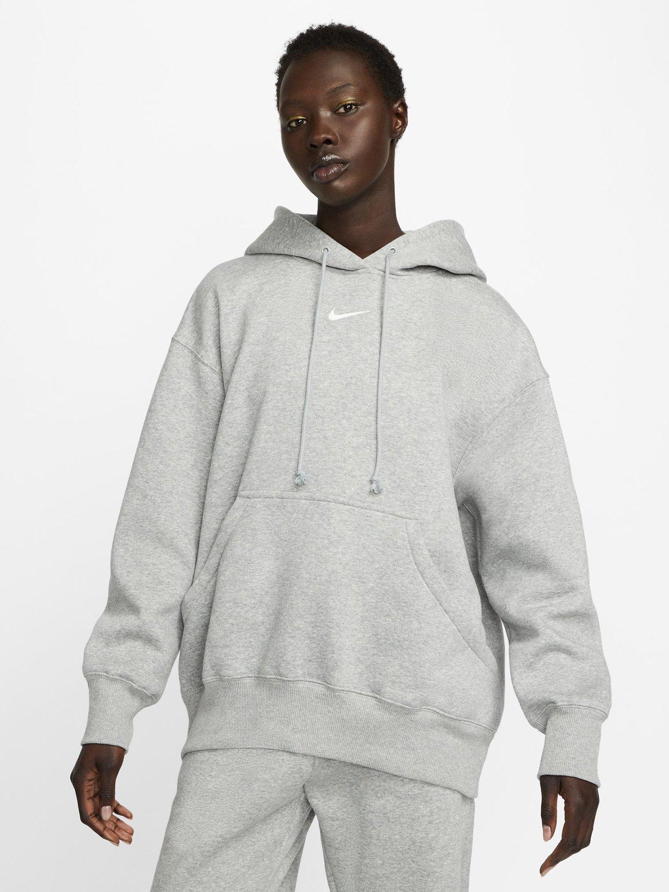 Ladies grey nike hoodie sale