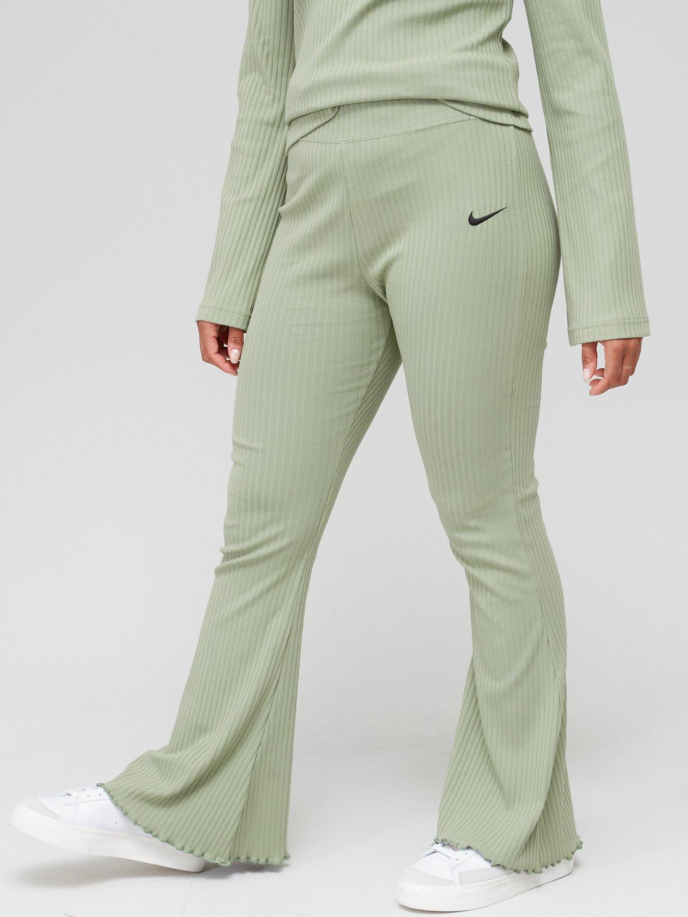 Green store ribbed pants