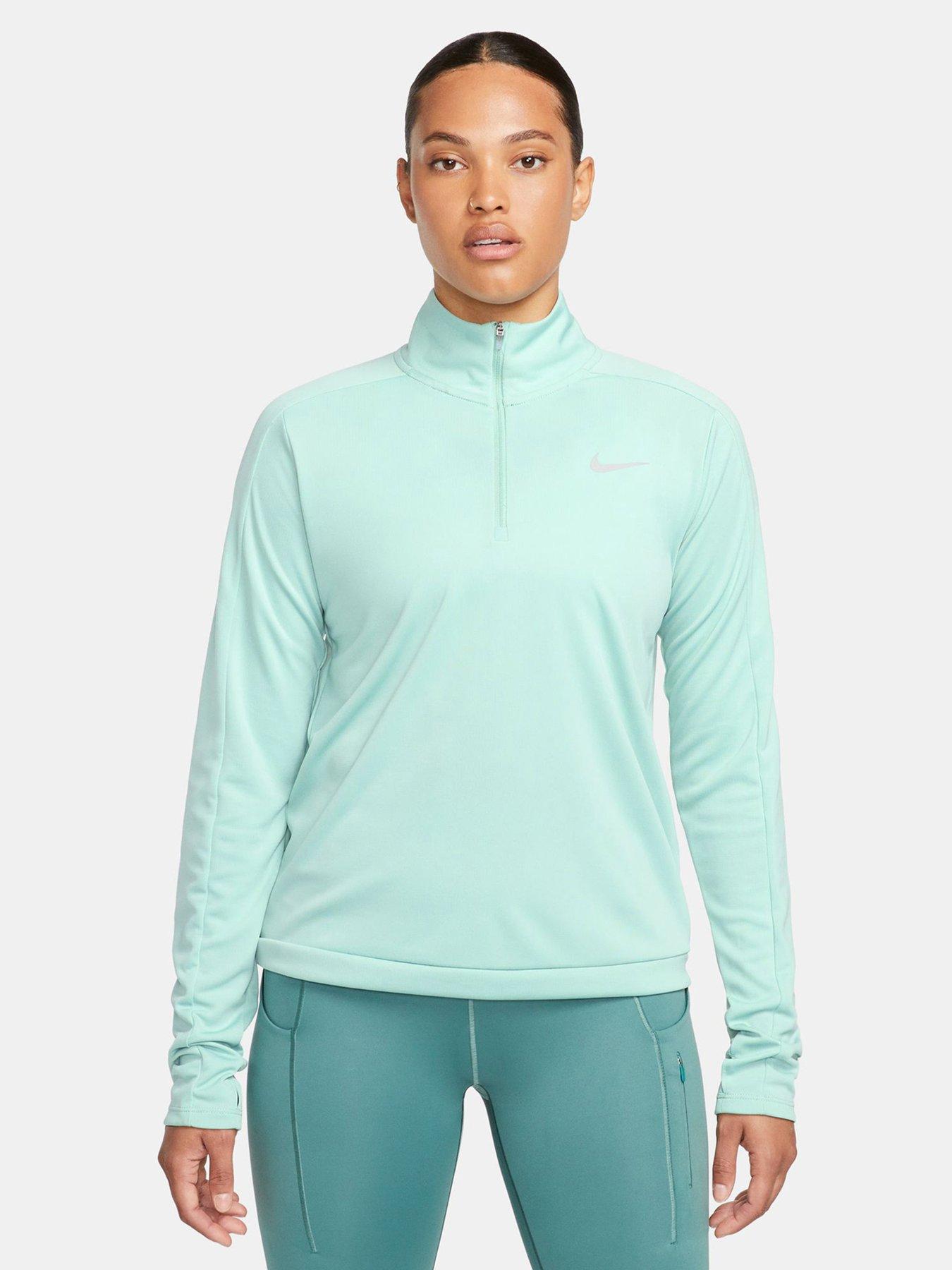 Nike quarter zip blue hot sale