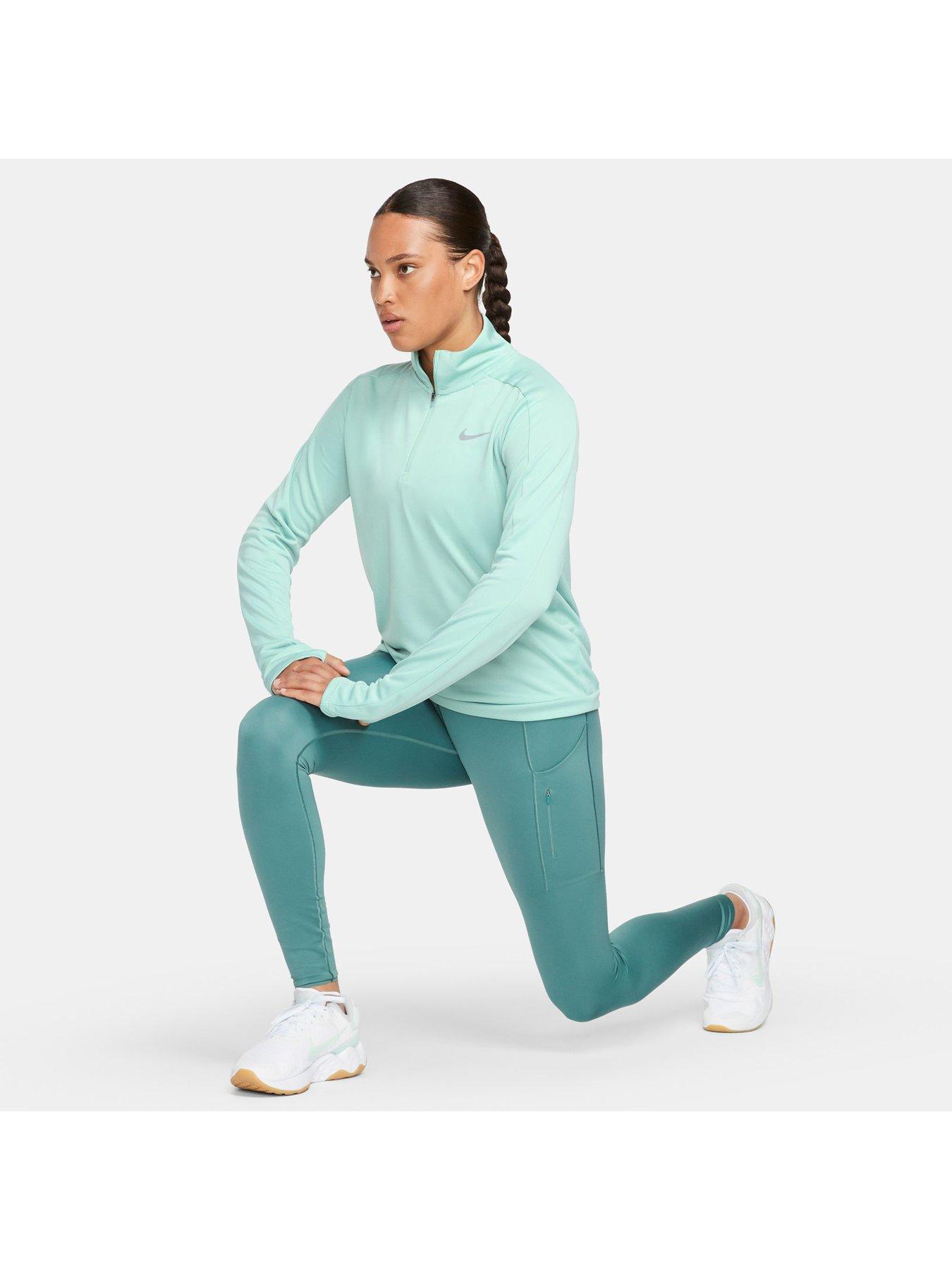 Women's nike dri hot sale fit half zip pullover