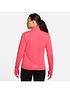  image of nike-dri-fit-pacer-womens-14-zip-pullover-top-bright-orange