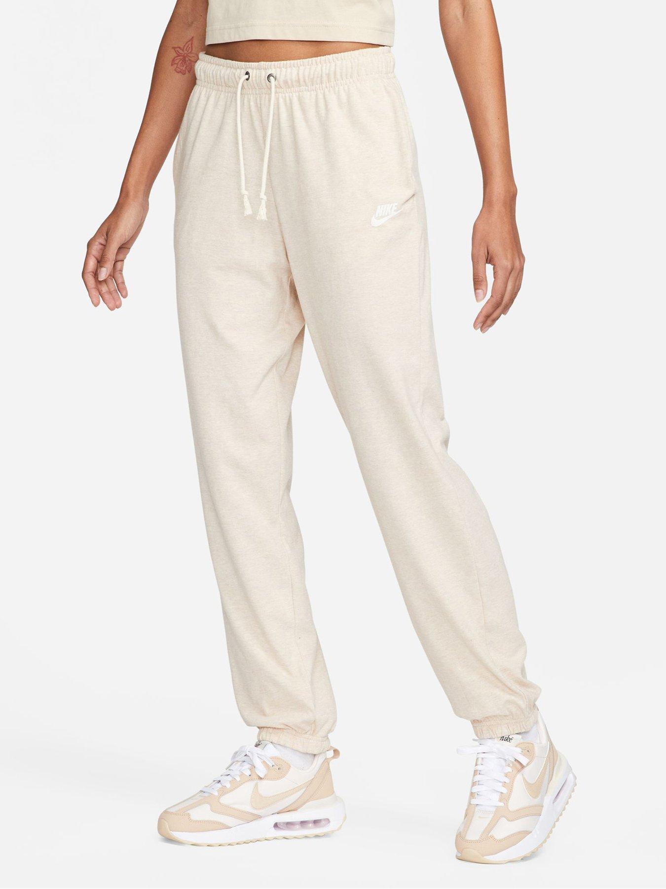 Beige nike outlet sweatpants