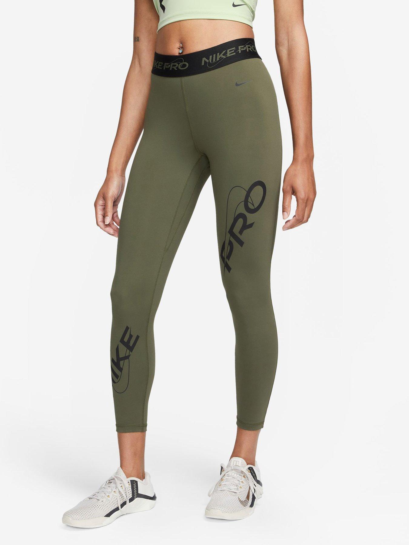 Khaki nike hotsell pro leggings