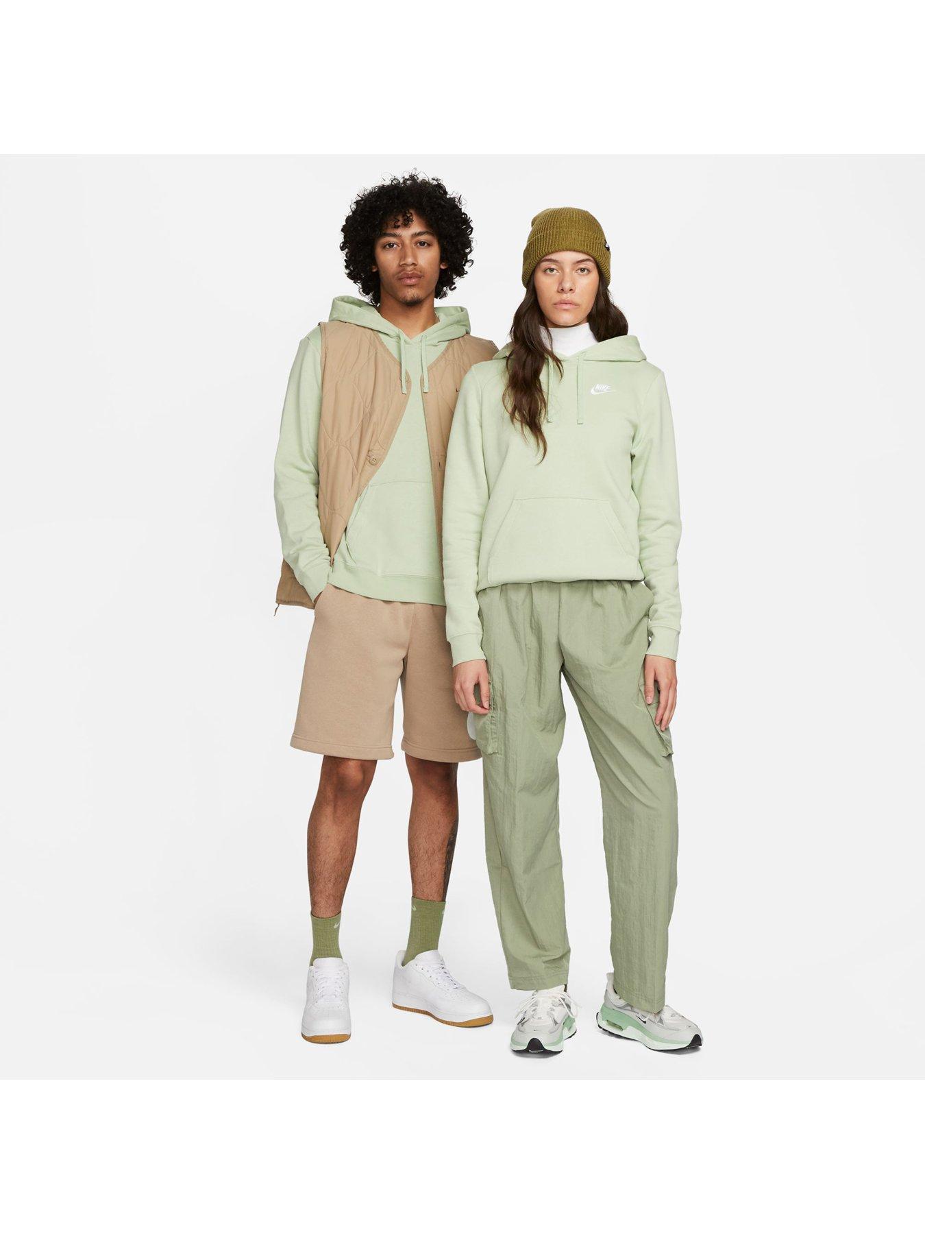 Nike Sportswear Club Fleece Women's Pullover Hoodie - Beige (Plus Size)