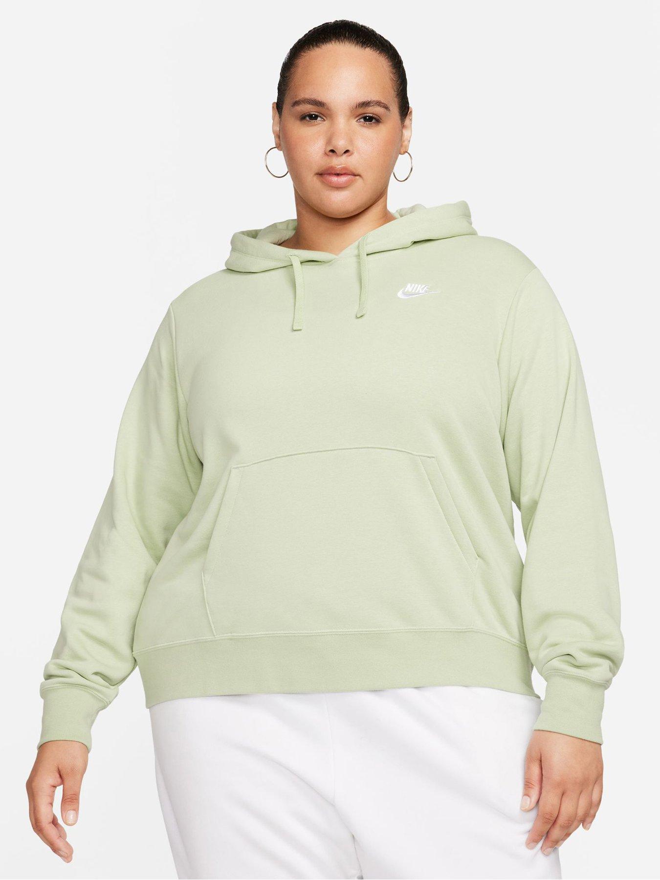 UNDER ARMOUR Womens Essential Fleece Hoodie - Brown/White