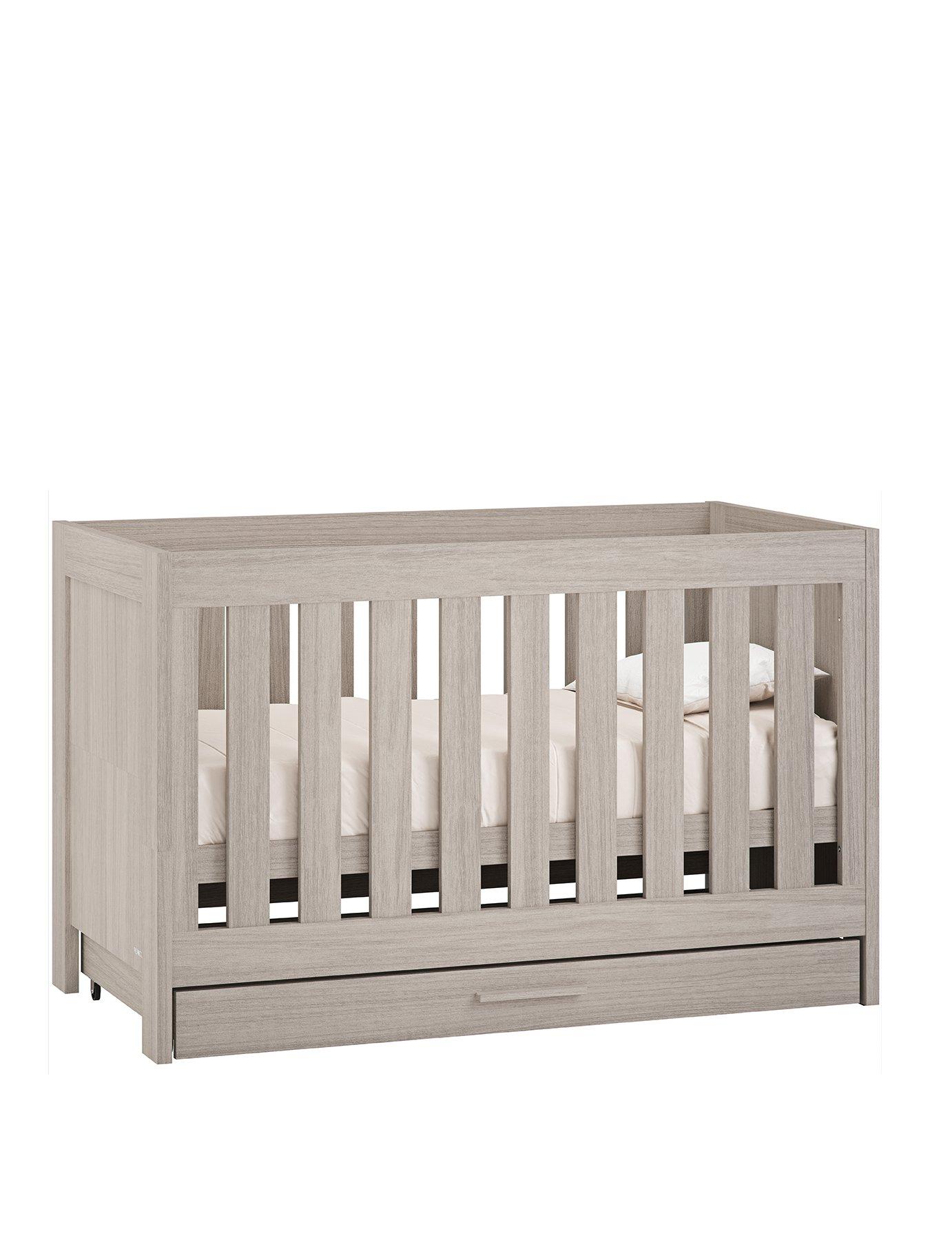 Venicci Forenzo Cot Bed with Underdrawer Nordic White