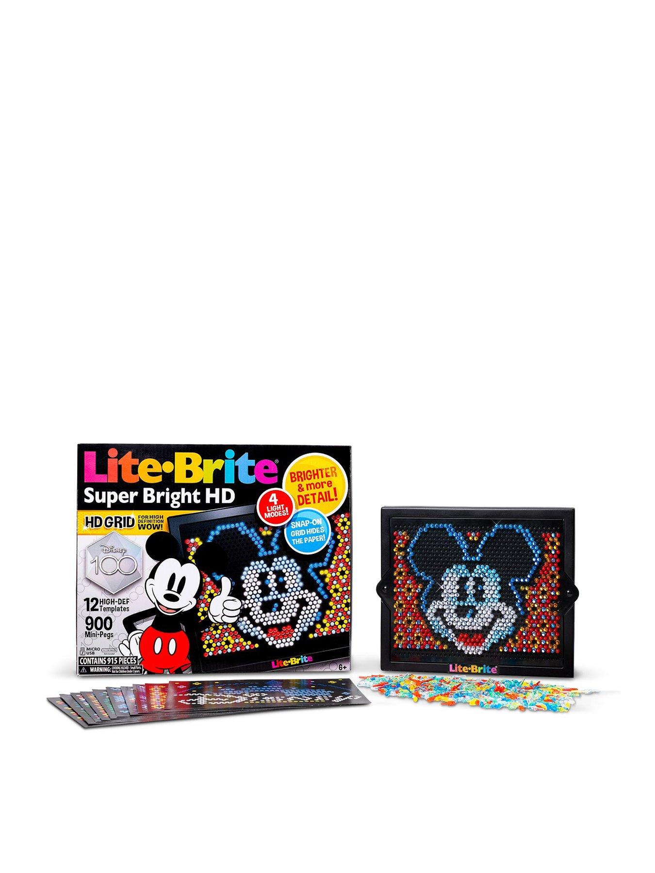 Lite-Brite Touch and Lite-Brite Super Bright HD Disney 100 Edition 