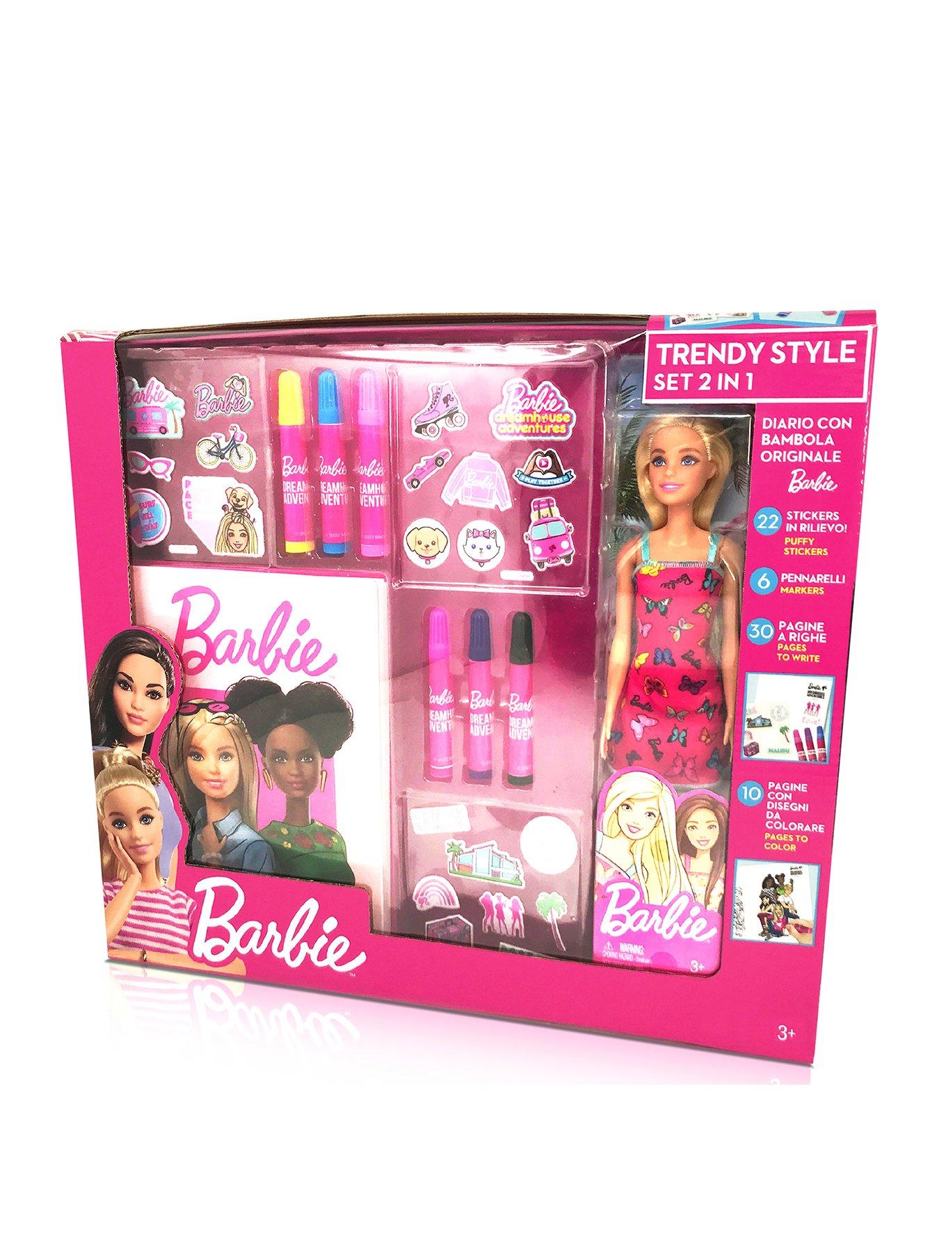 Adesivi Barbie Girl Brillant rilievo - Set di 9