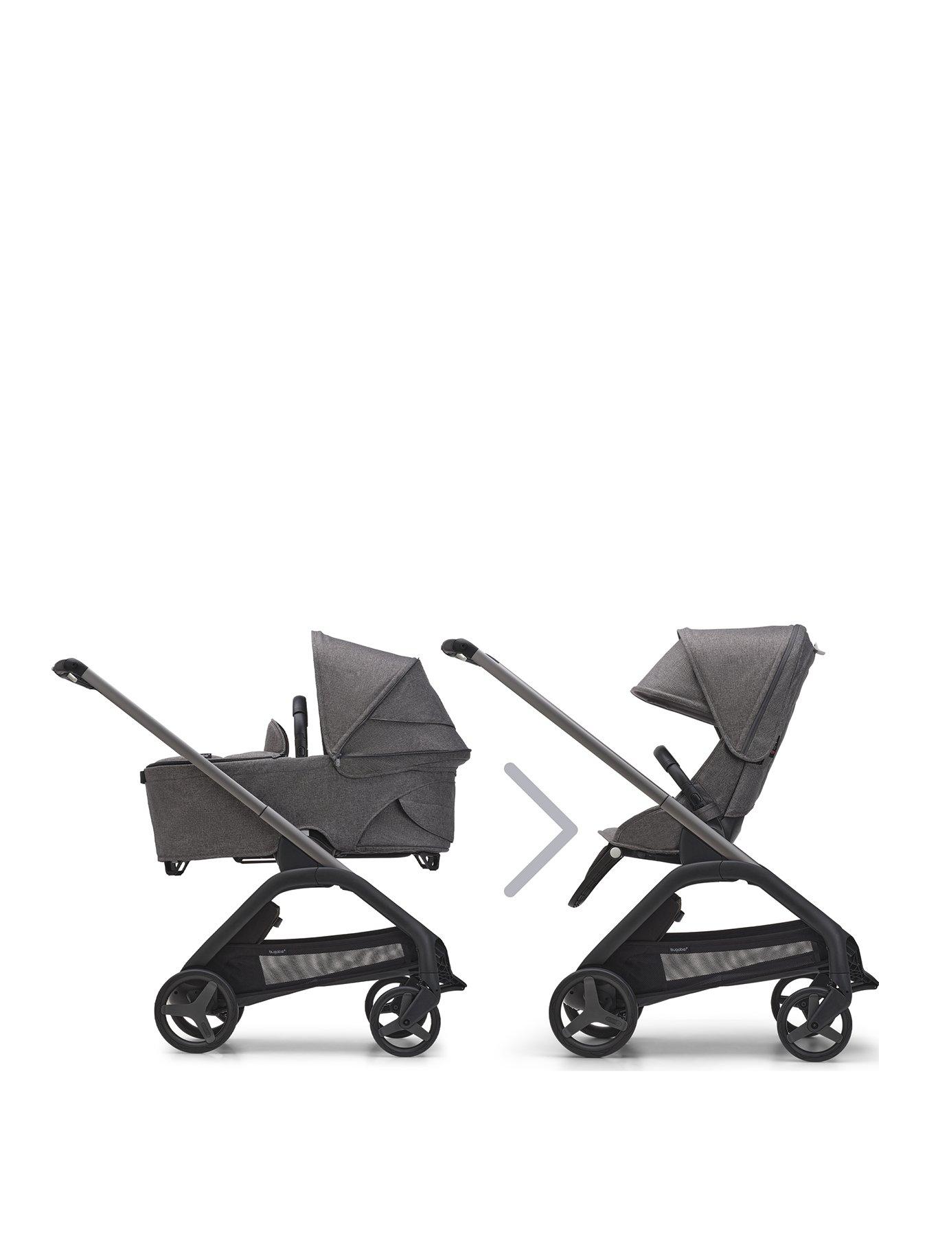 Bugaboo Dragonfly Complete Stroller - Graphite/Grey Melange