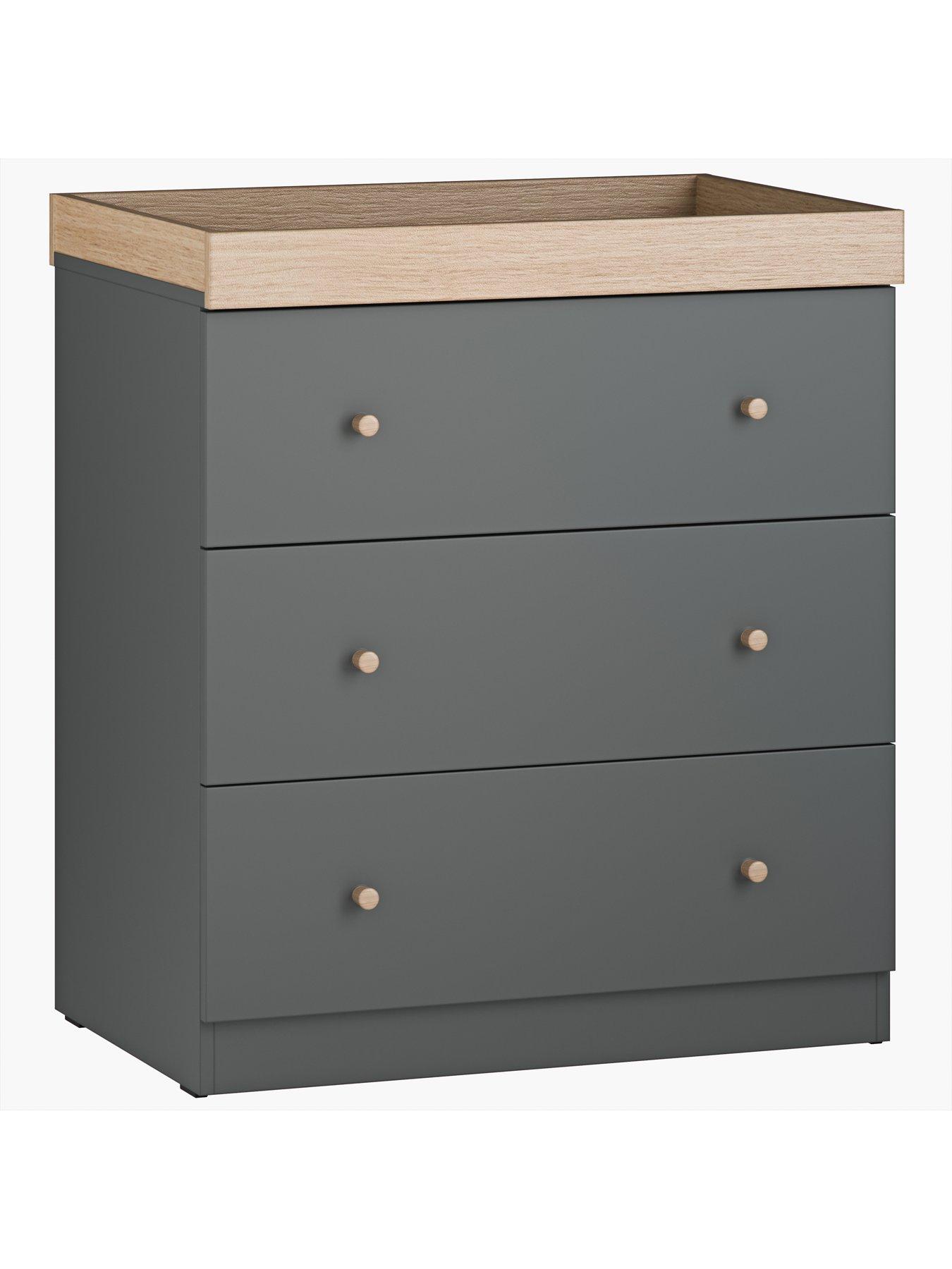  image of little-acorns-burlington-2-piece-furniture-set--anthracite-amp-oak