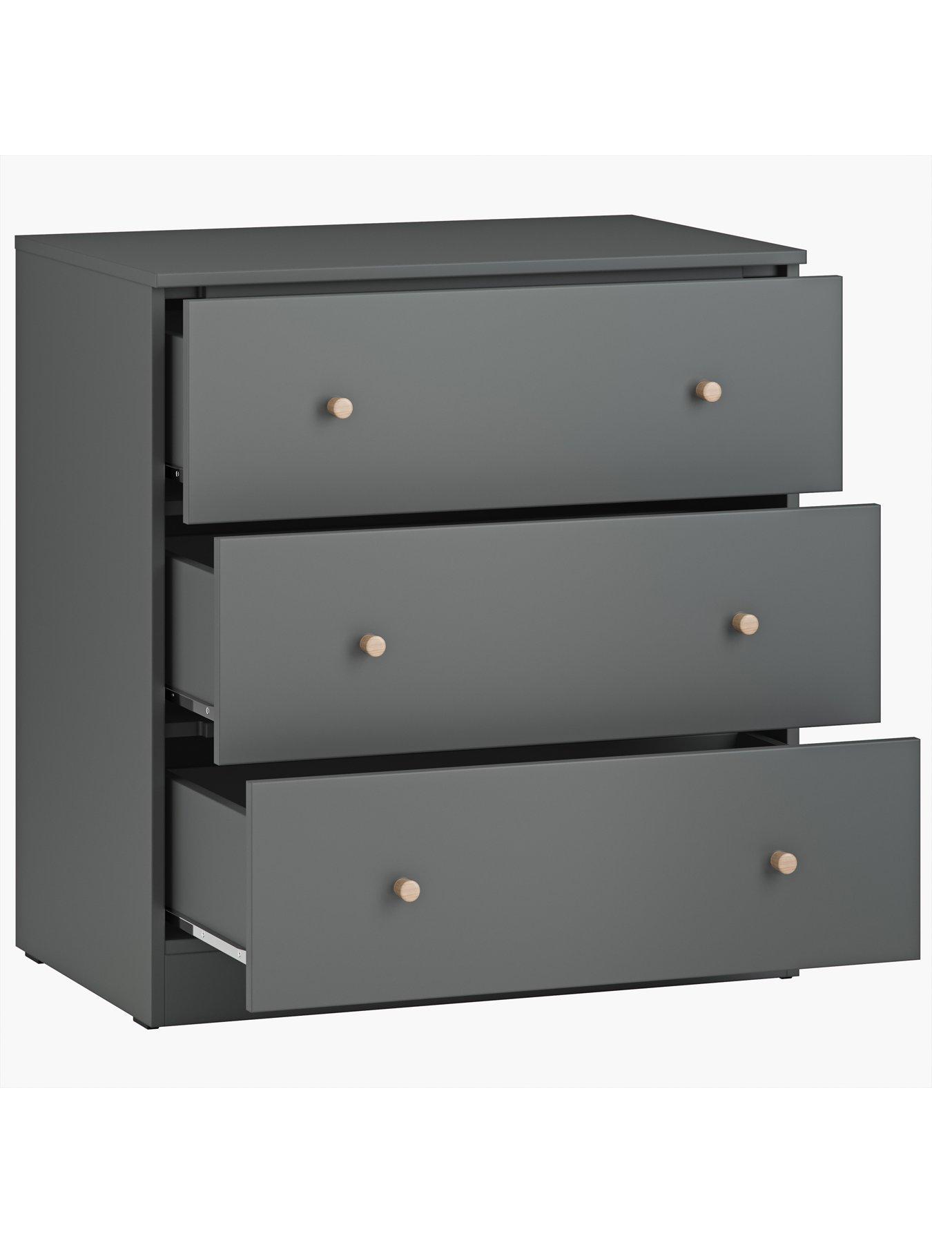  image of little-acorns-burlington-2-piece-furniture-set--anthracite-amp-oak