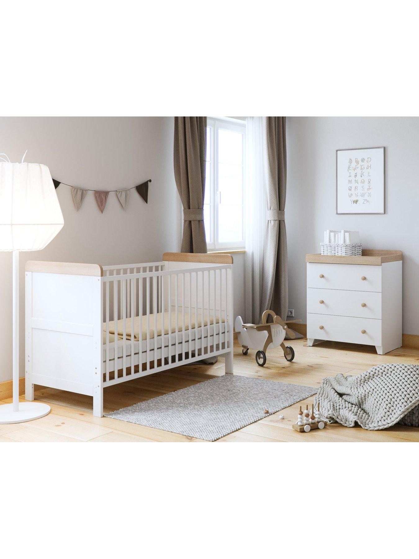 Little Acorns Classic 2 Tone 2 Piece Furniture Set - White/Oak