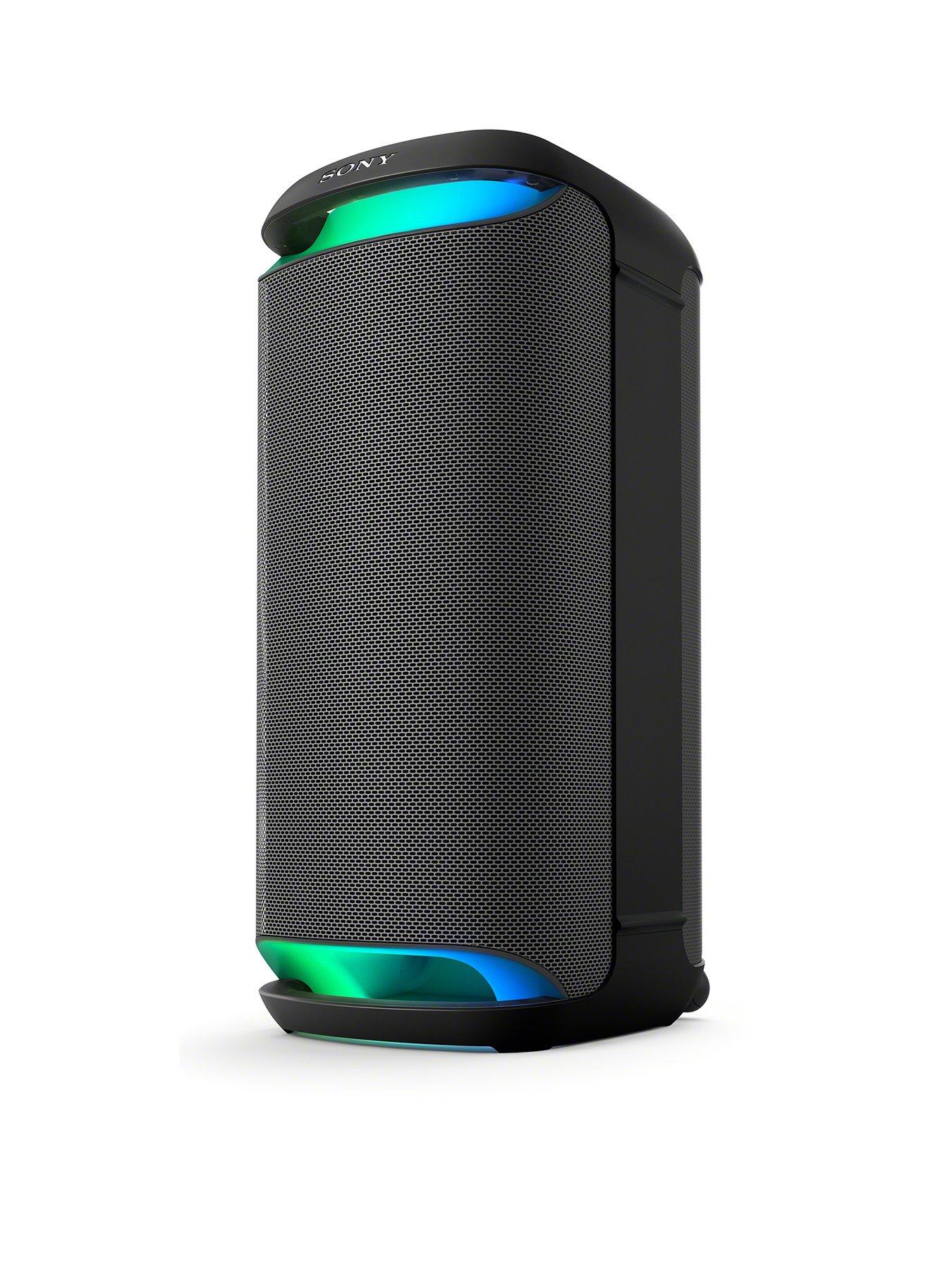 Sony SRS-XV800 Wireless Party Speaker with Powerful 360° Sound and MEGA BASS - 25 hours Battery Life, Portable, Lighting, Karaoke - Black